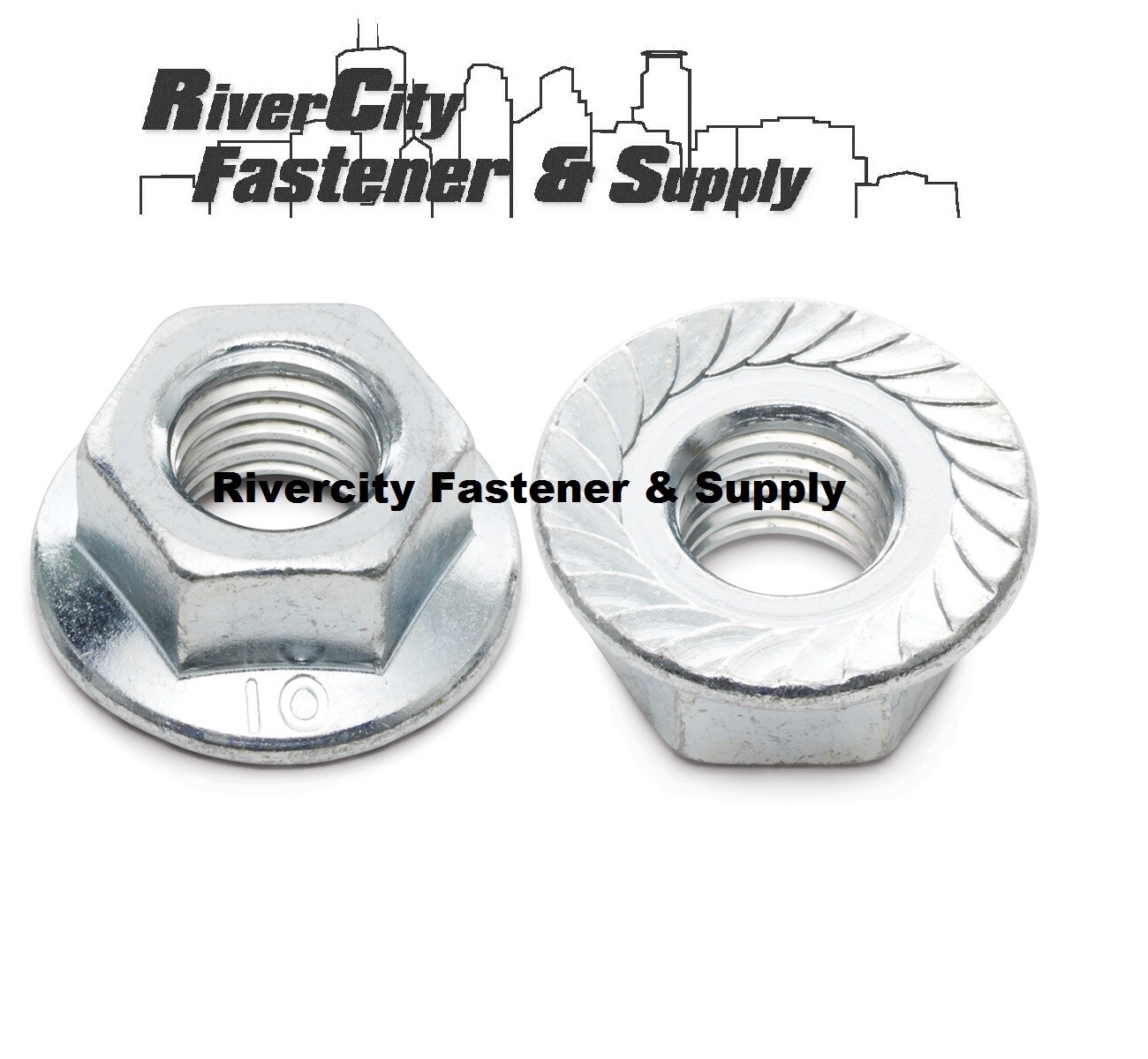 M10-1.25 JIS Flange Nuts Small Hex M10x1.25 Nut 10mm x 1.25 Serrated Flange 10.9