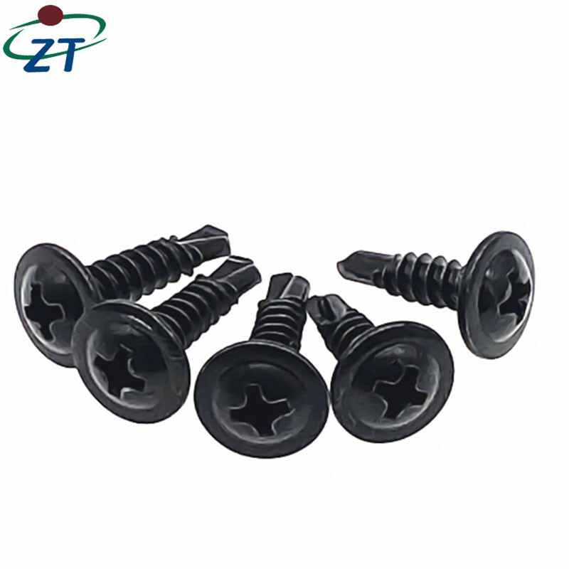 US 50-1000 pcs Black Phosphate ZT Wafer Head Self Tapping/Drilling Screws 1/2”