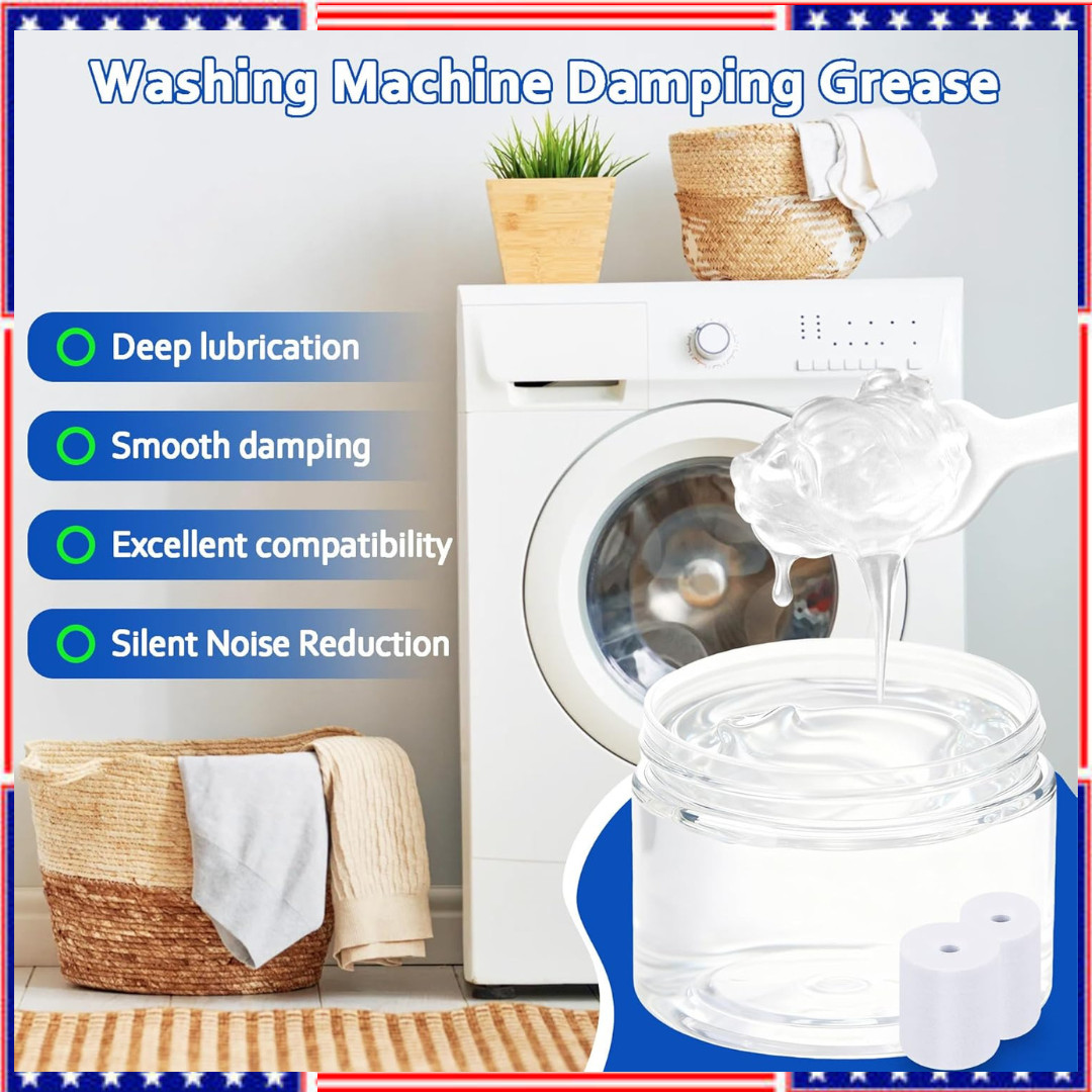 3.5 Oz (100G) Washing Machine Damping Grease with 16 Foam Inserts for Suspension