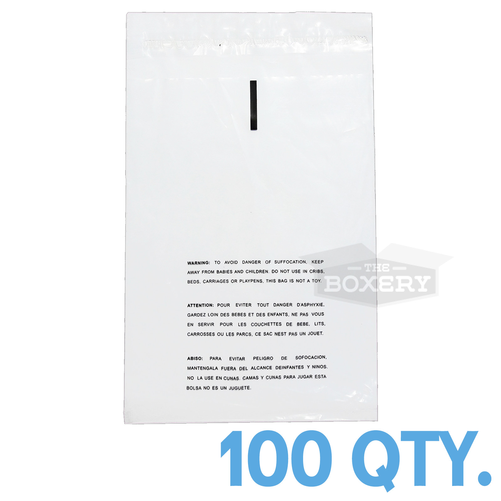 100 9×12 Self Seal Suffocation Warning Clear Poly Bags 1.5 mil Free Shipping