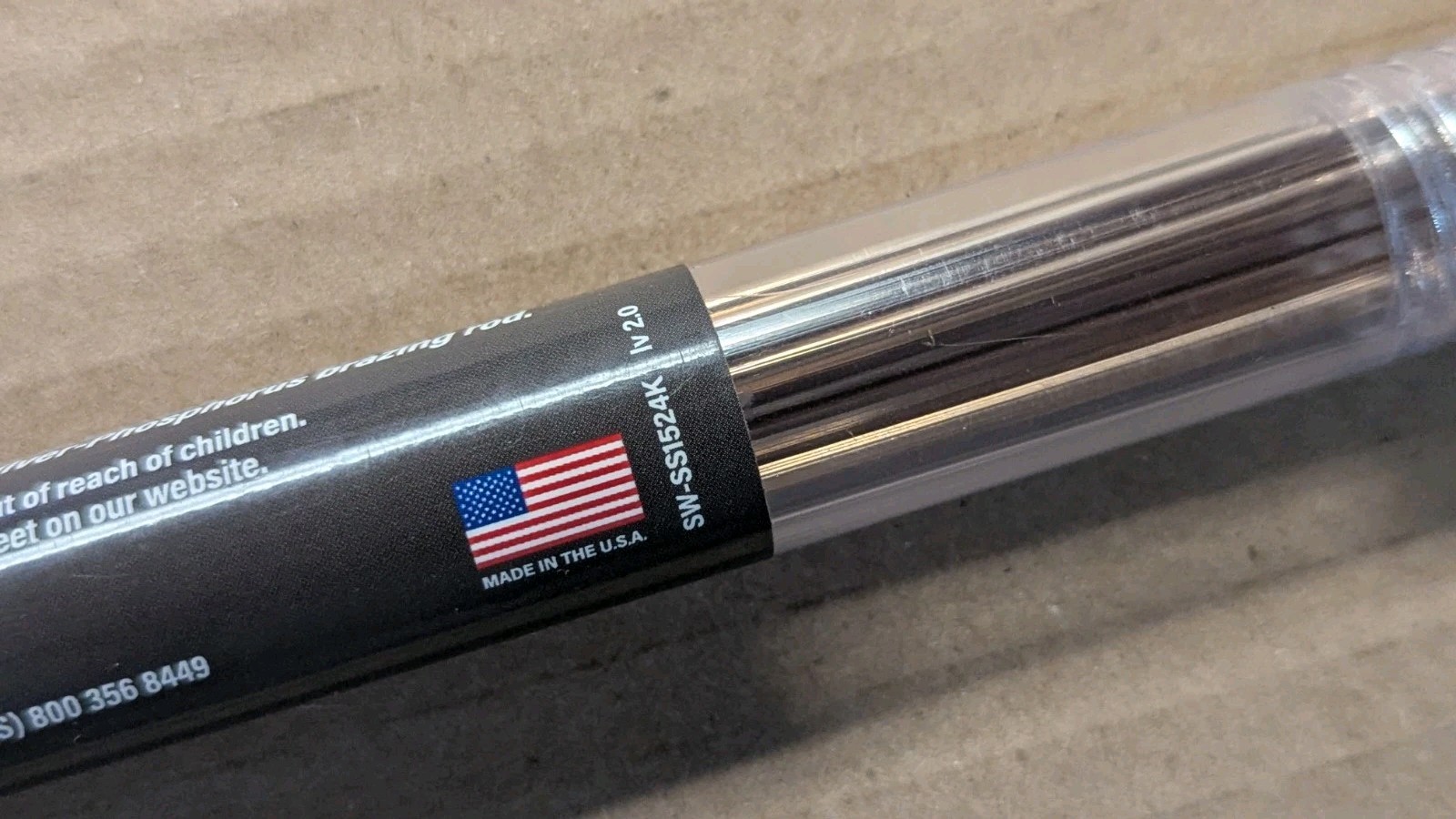 1LB SolderWELD 15% Ag Silver Sil-Sol Copper Brazing Rods 18″ SW-SS1524K HVAC USA