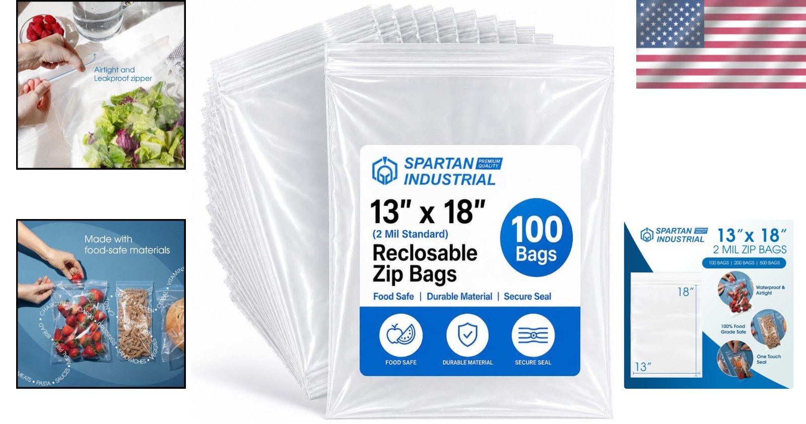Durable 2 Mil Clear Zip Poly Bags – 100 Pack for Packing and Organizing
