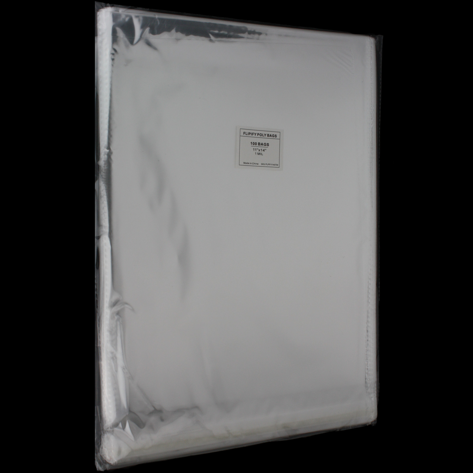 11×14 Poly Clear Plastic Bags Self Adhesive Seal T-Shirt Apparel Resealable