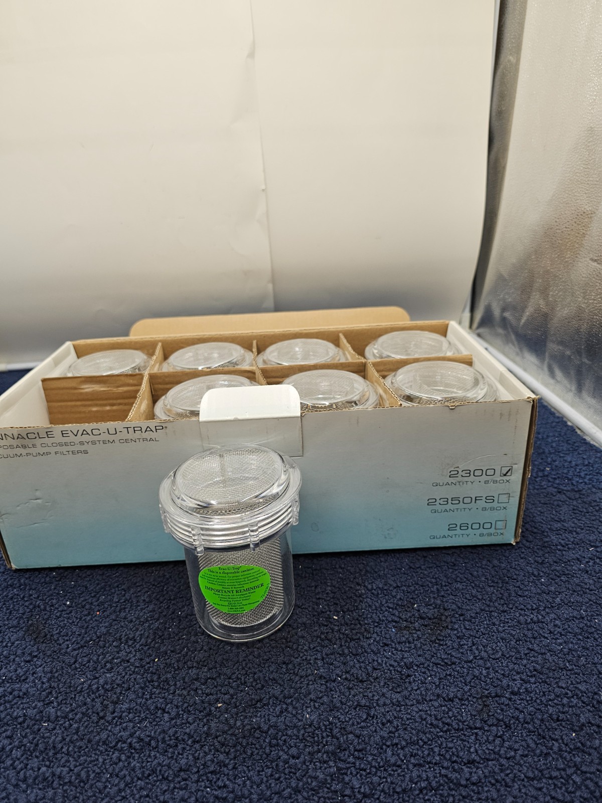 (QTY 8) Kerr 2300 TotalCare Pinnacle Evac-u-Trap Evacuation Trap