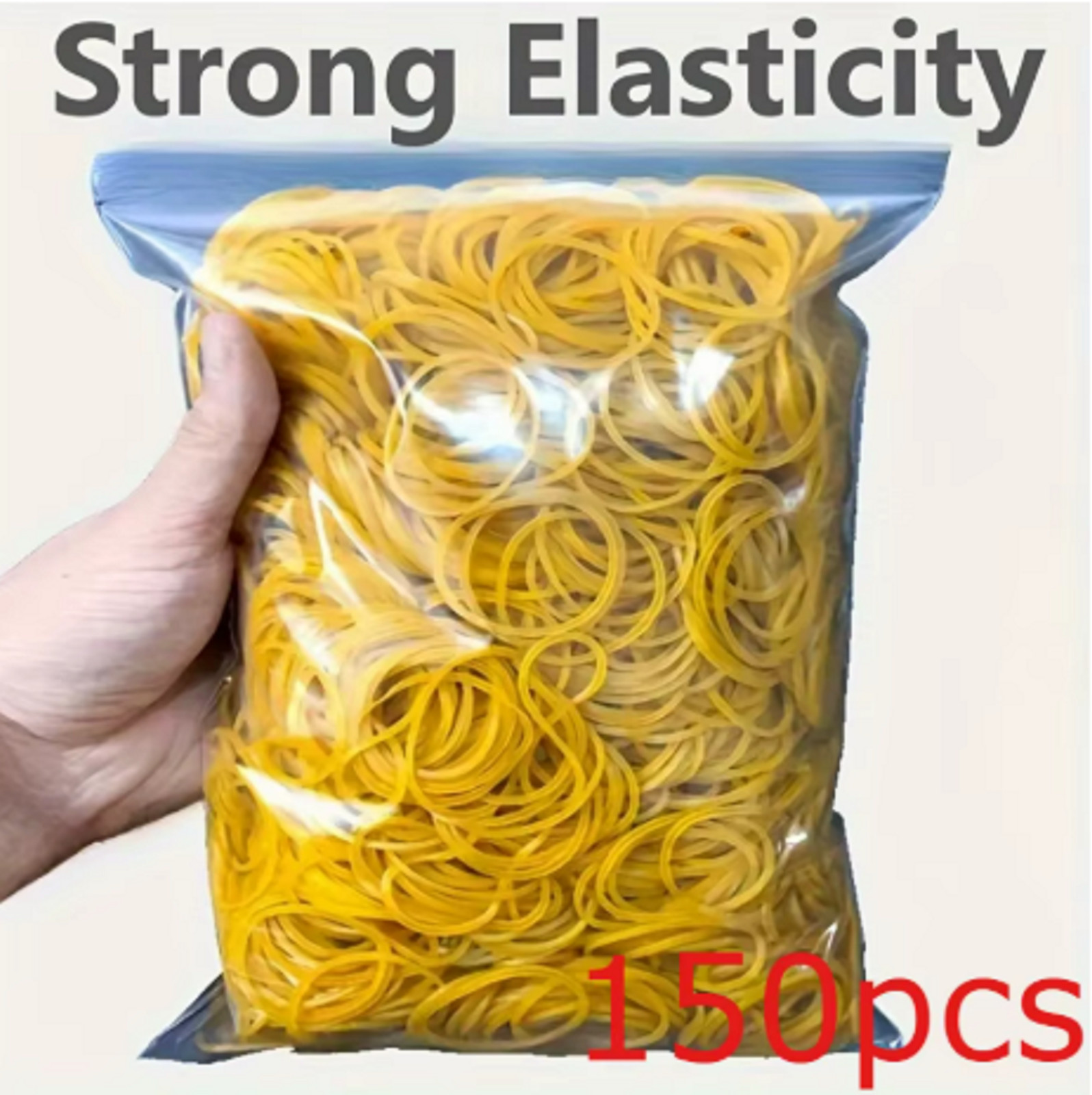 150pcs Rubber Strong Elastic 38mm Diameter Multi-Purpose Natural Rubber Bands
