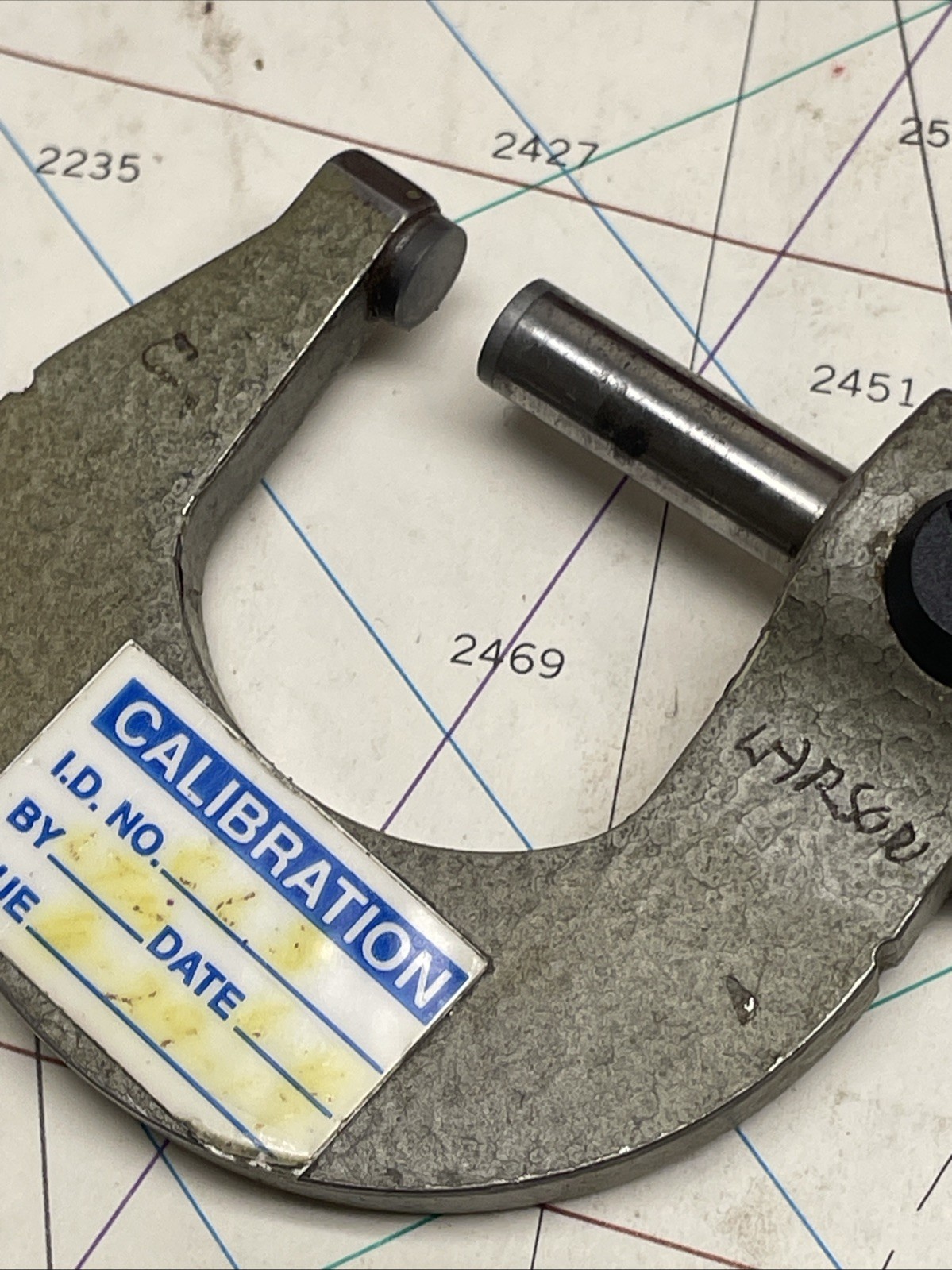 Etalon Switzerland Outside Micrometer 0-1″ .0001″ Graduation (With Case)