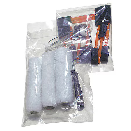 Open Poly Bags, 13″ X 12″, 1 Mil, Clear, None, 1000 Pk, 5Drl6