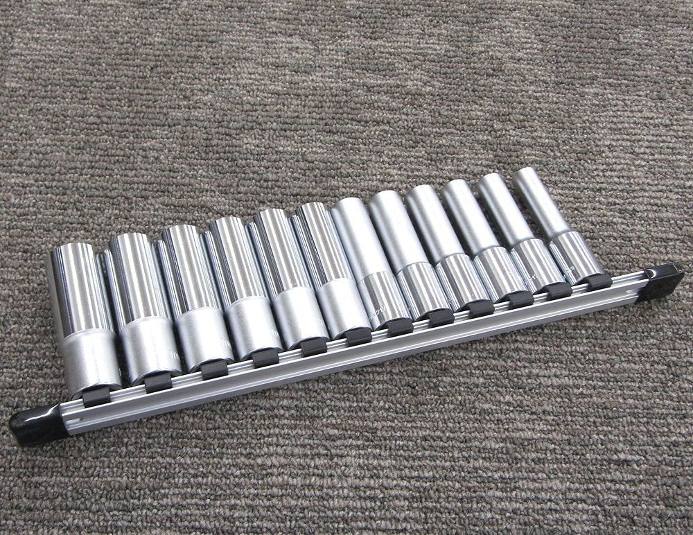 TONE Deep Socket Set 12 pcs 10-21mm 4D-10L to 21L Used