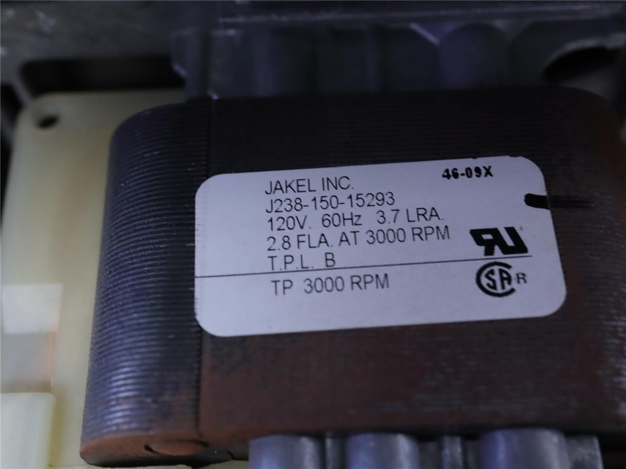 JAKEL J238-150-15293 Draft Inducer Blower Motor Assembly 223075-01 119384-00