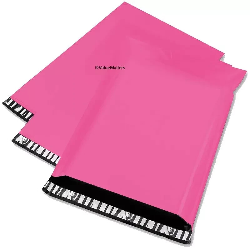 500 7.5×10.5 Pink Poly Mailers Shipping Envelopes Couture Boutique Quality Bags