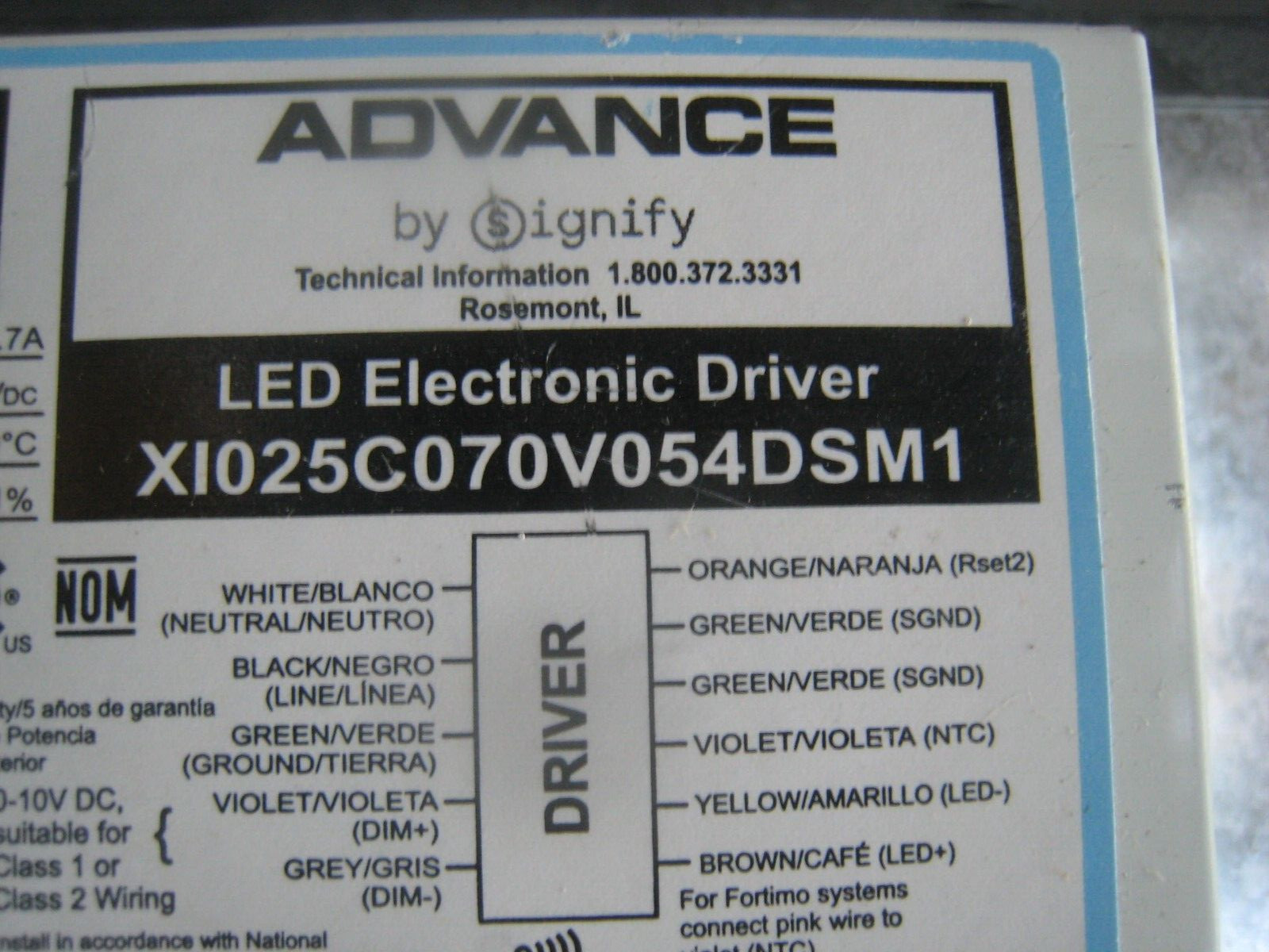 2 yes 2 Phillips Advance LED Electronic Driver X1025C070V054DSM1 from new lights