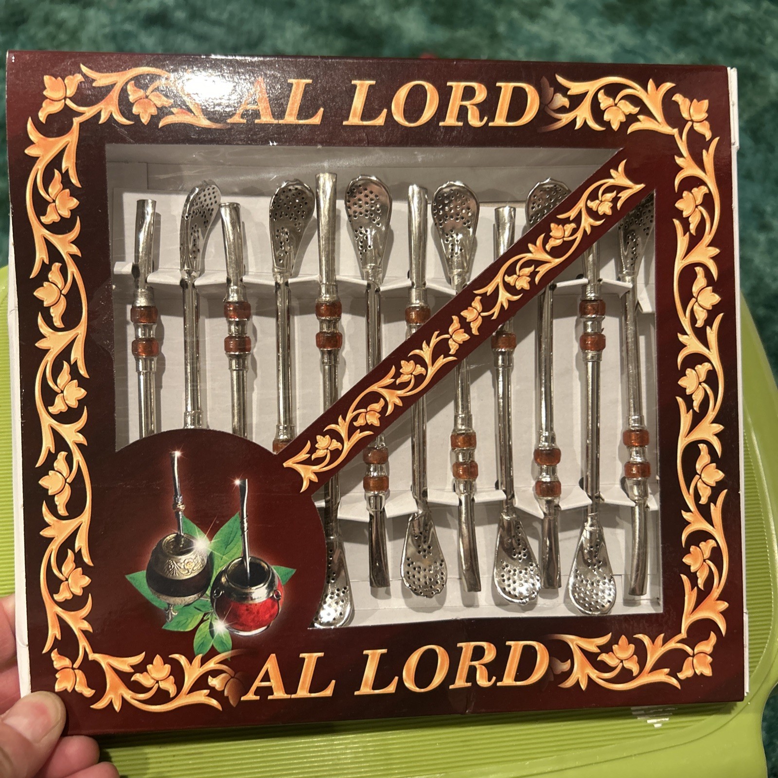 AlLord 12 P.C. Yerba Mate Straws: Food-Grade Stainless Steel 5.25 in long Syria