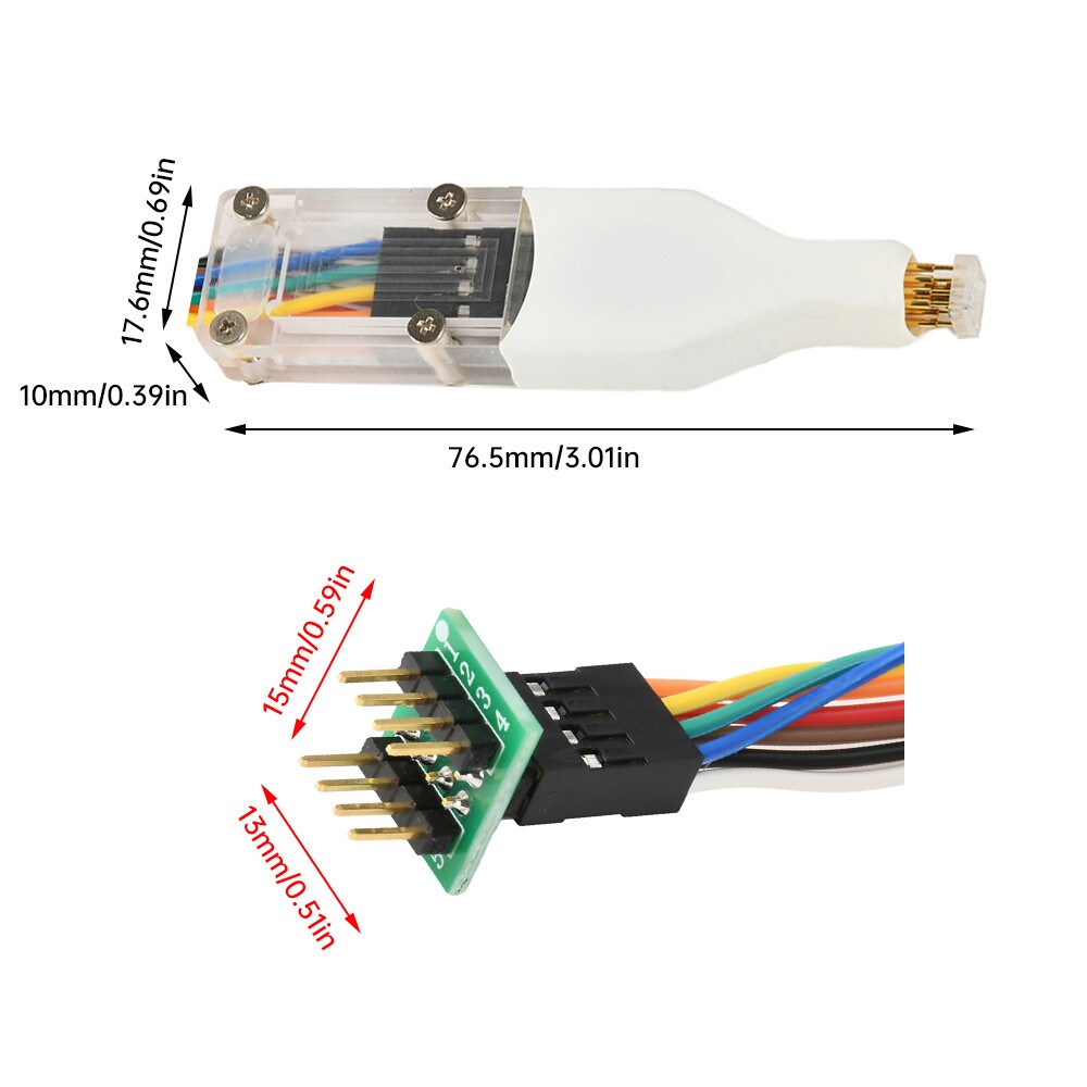 1pc SOP8/WSON8/QDFN8 SPI Adapter Clip Pin Flash on Chip Read ＆ Write Probe