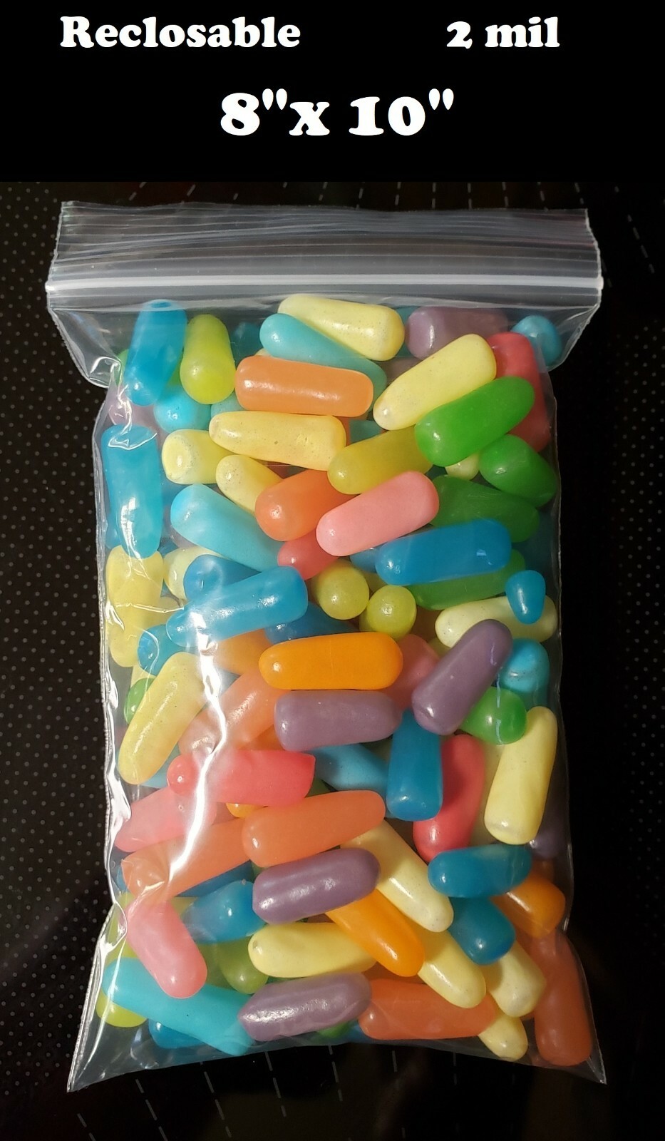 8″ x 10″ Clear Zip Seal Plastic Bags 2Mil Jewelry Pill Zipper Top Lock Baggies