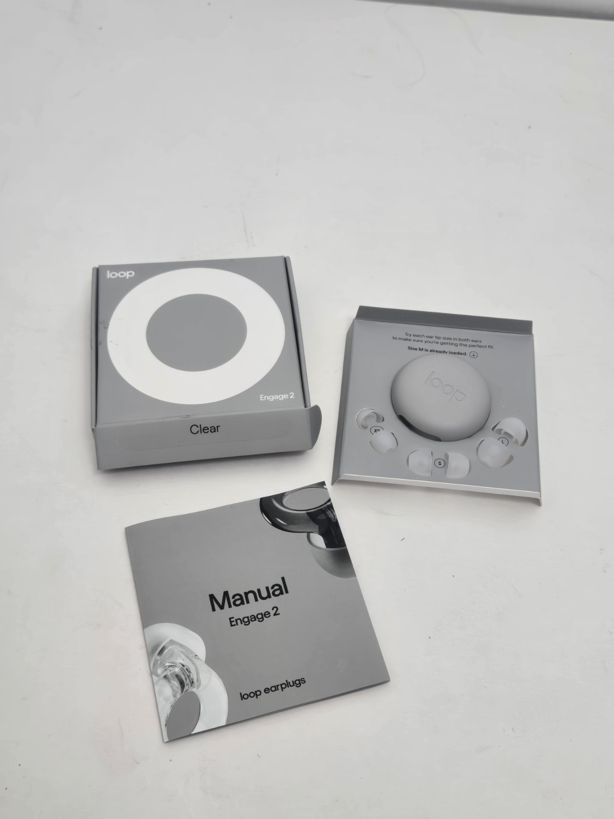 Loop Engage 2 Ear Plugs Everyday 16 dB Noise Reduction Earplugs CLEAR