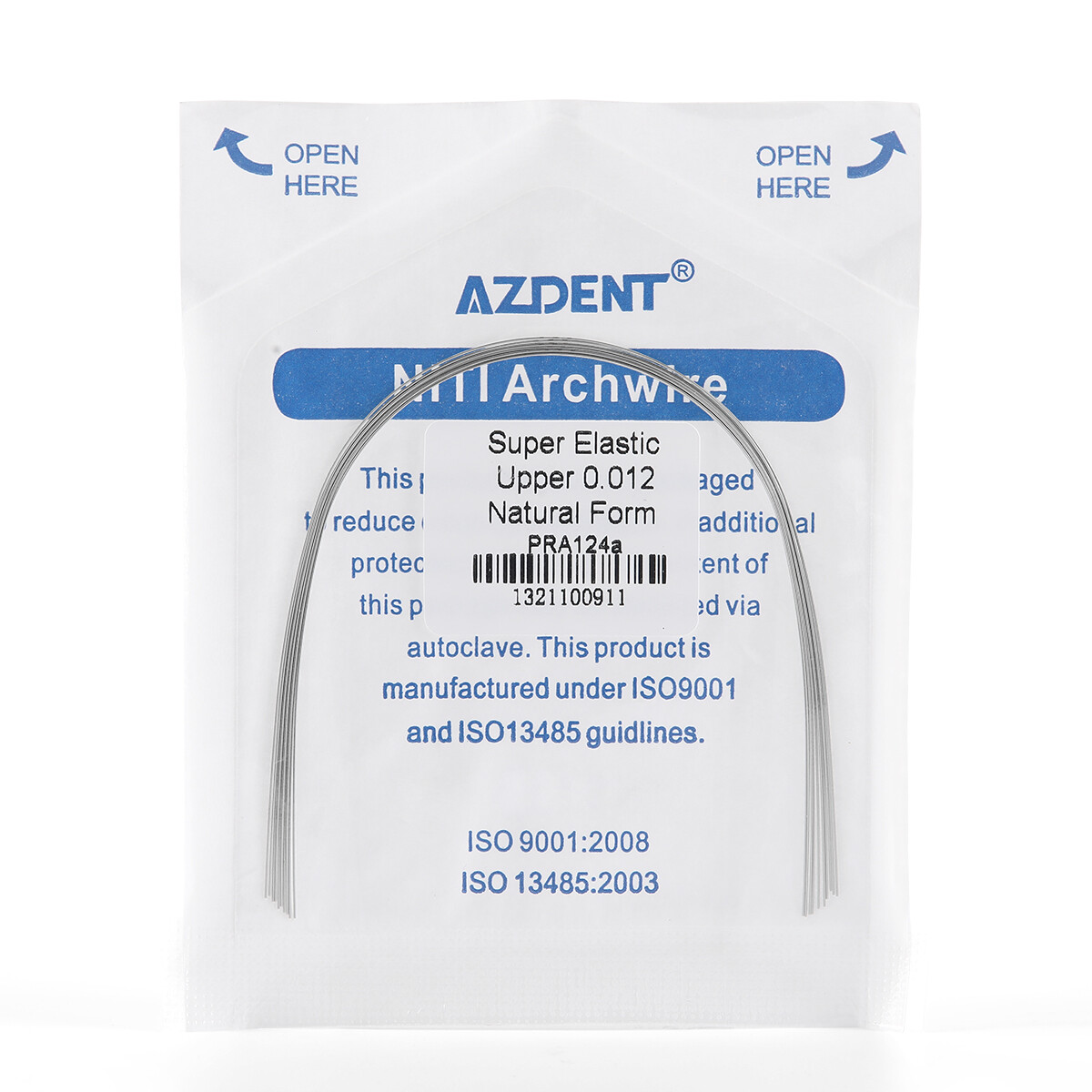 AZDENT Dental Orthodontic Super Elastic Niti Round Arch Wires Nature Form FDA
