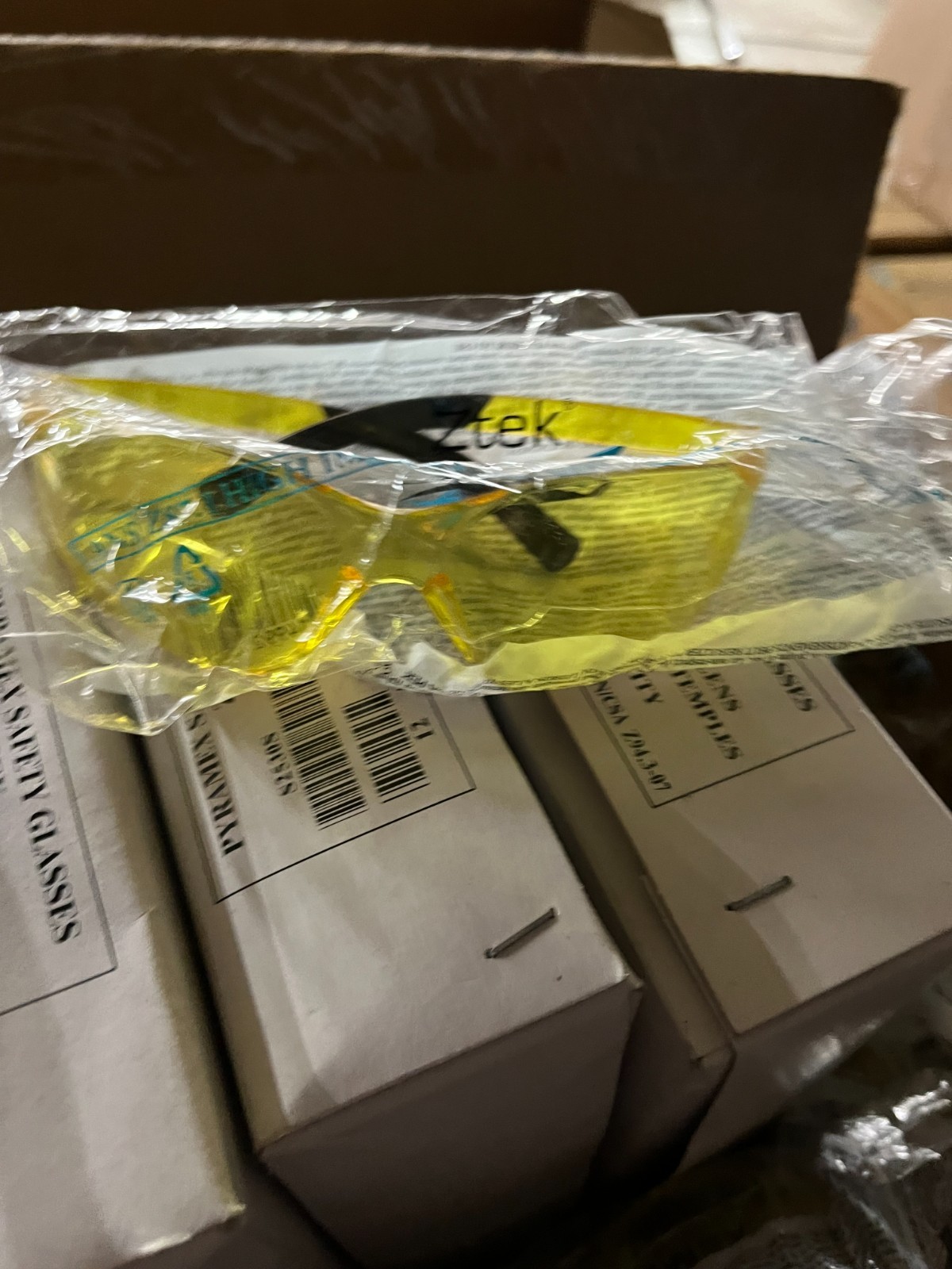 1 – ZTEK Yellow Amber Safety Eyewear Glasses Z87+ Pyramex S2530S 1 pair