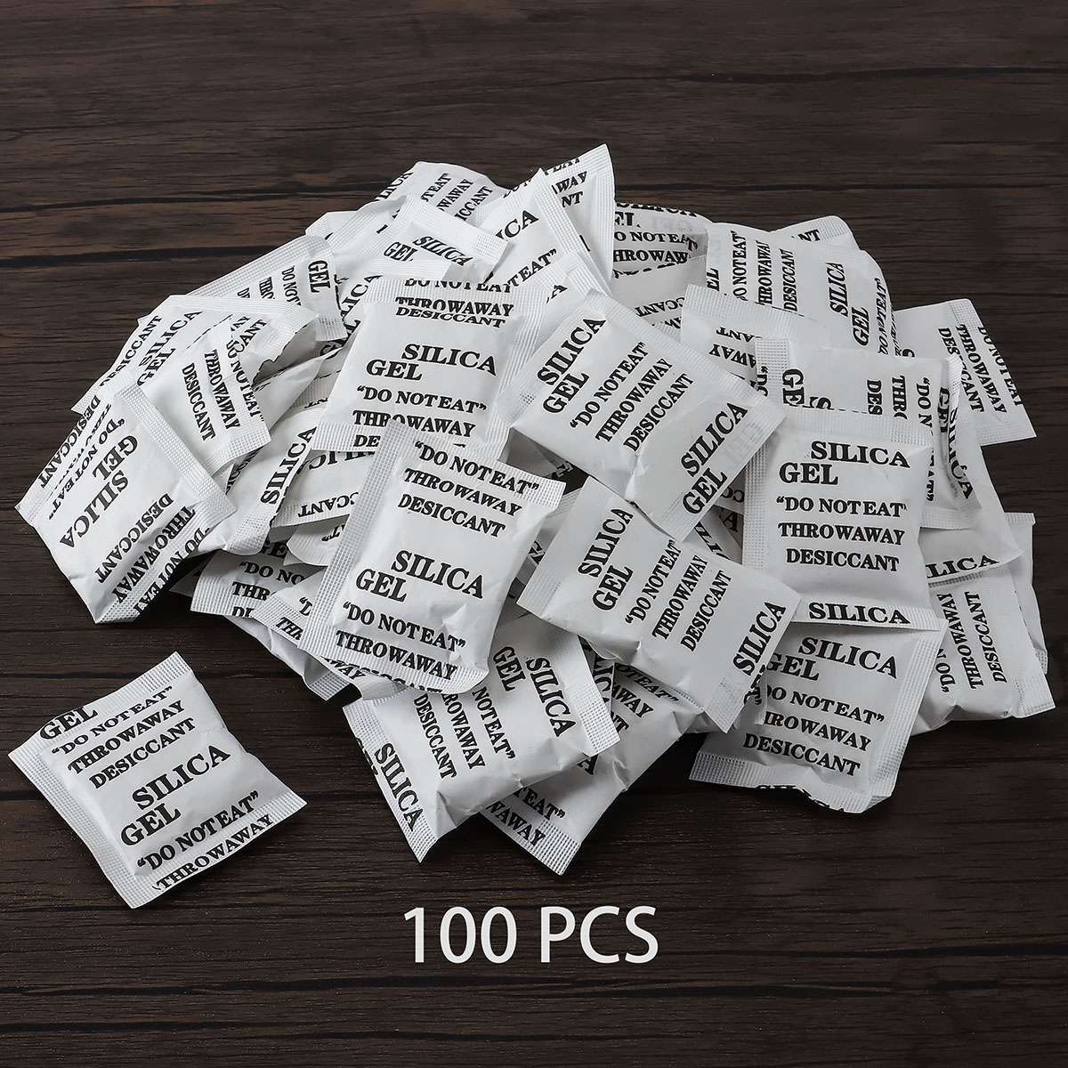 60/100pcs Silica Gel Packets 5g Grams Desiccant Pack Moisture Absorber Reusable