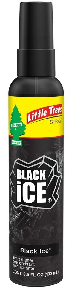Little Trees Black Ice Scent Car Spray Air Fresheners Non-Aerosol 3.5oz 3 PACK