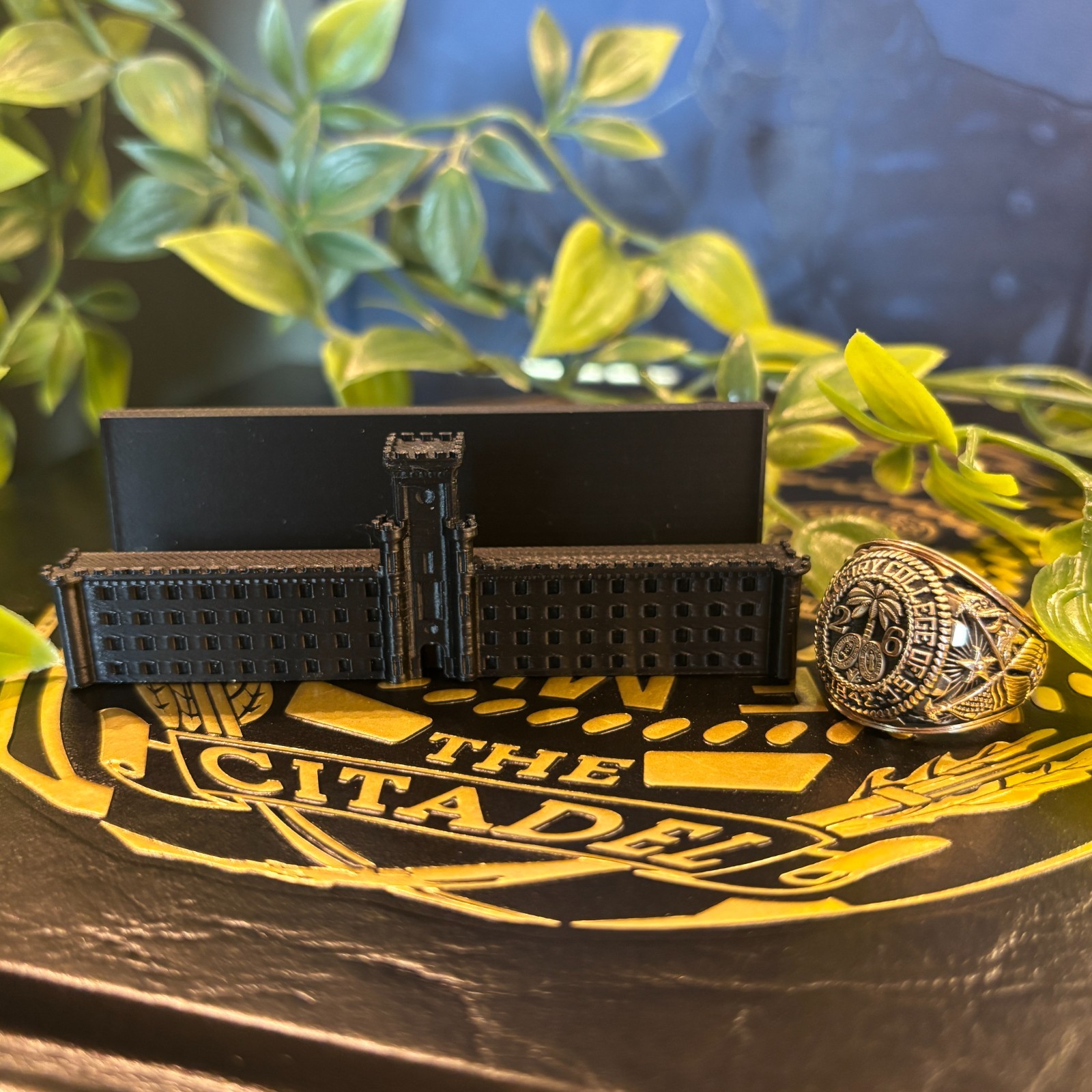 Padgett Thomas Barracks Business Card Holder BLACK The Citadel 3D Printed