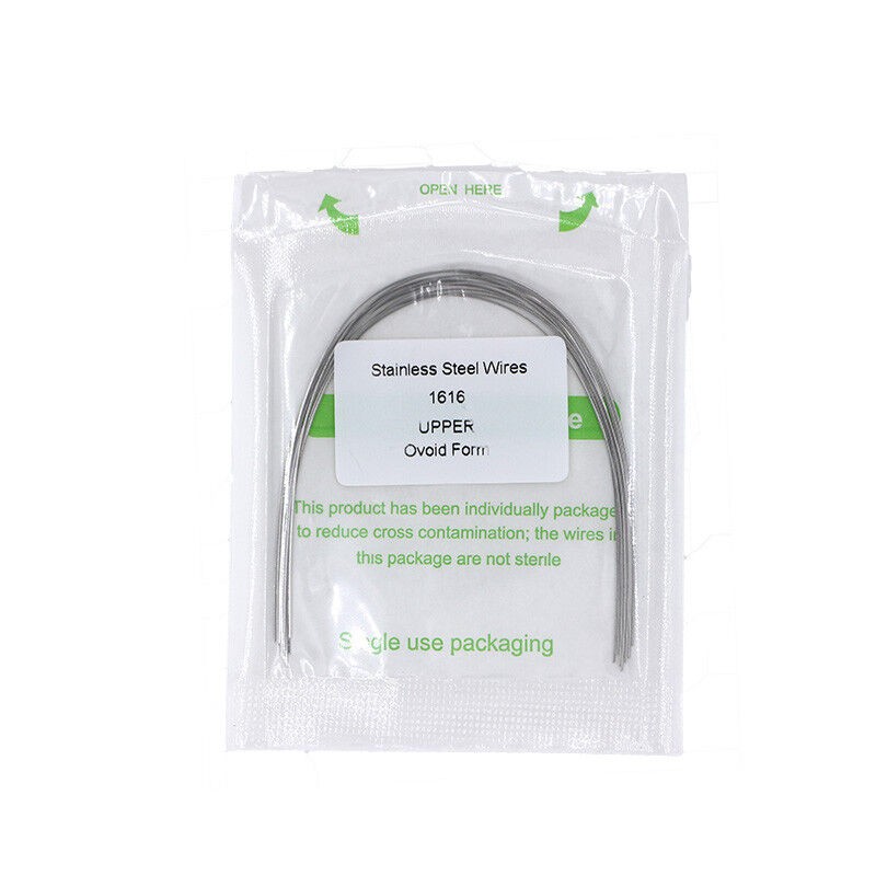 20×Dental Ortho Stainless Steel Rectangular Arch Wire Ovoid Form 16×16 Upper