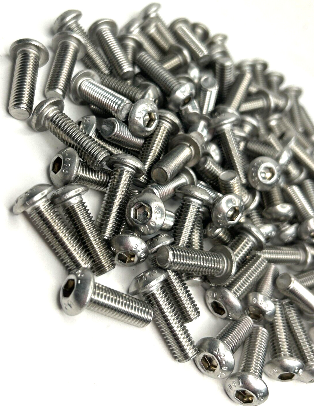 UNBRANDED BUTTON HEAD SOCKET CAP SCREW M8 – 1.25 X 25MM LOT OF 100