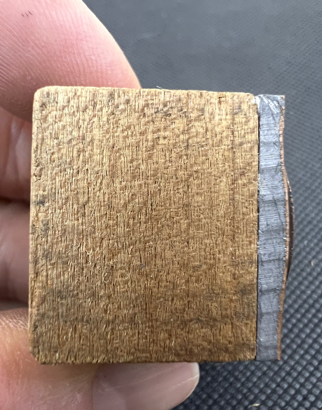 Vintage Letterpress Printing Block United States Naval Reserve Copper On Wood 1”