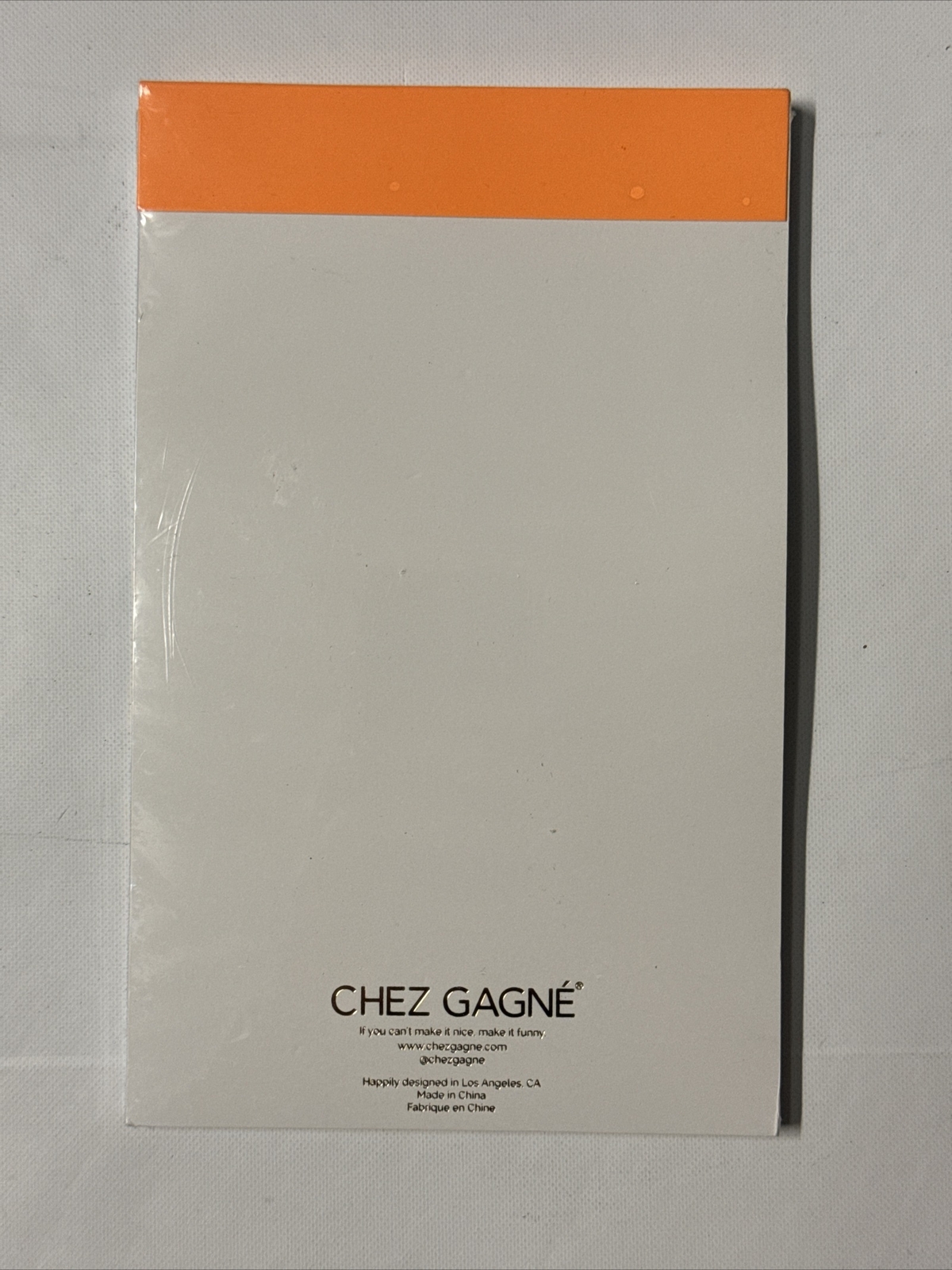 Chez Gagne, “It’s A Yes For Me”, Notepad, 5″ x 8″