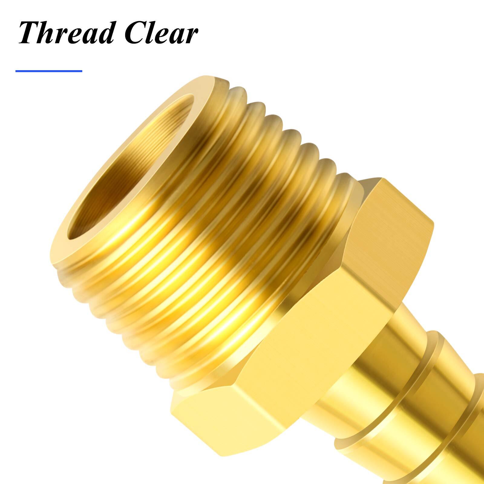 Brass Hose Barb Fitting 3/8 Inch Barb To 1/2 Inch Male Npt Adapterpack Of 5