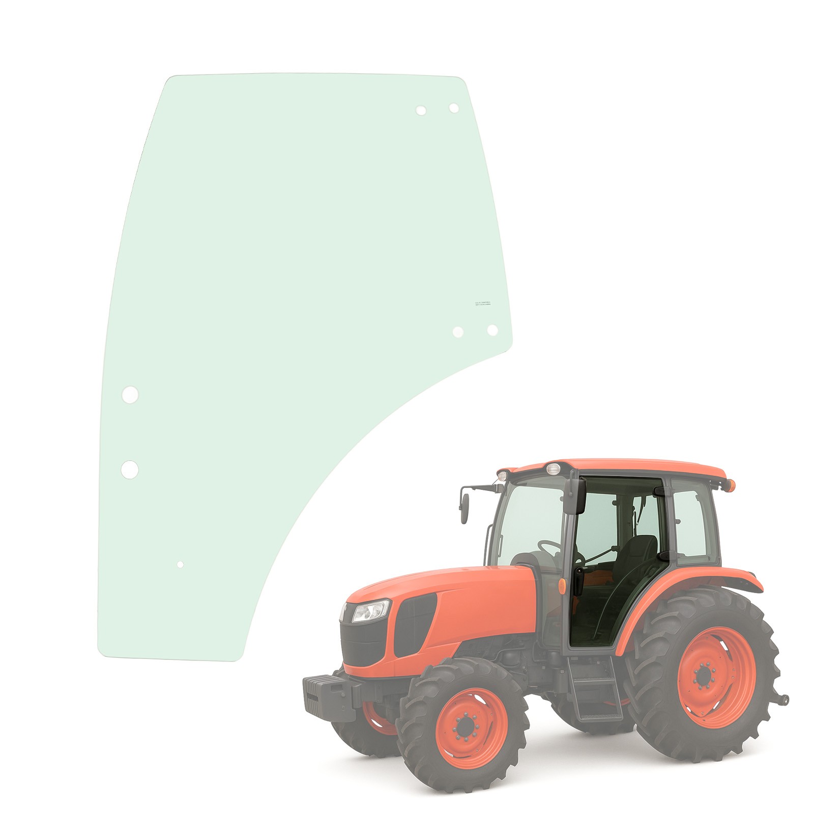 Left Side Cab Glass Door For Kubota M8540 M5040 M9540 M6040 M7040 #3C581-70774