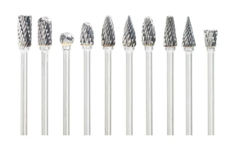 10 Pcs Dental Lab Polishing Bur Drills Tungsten Steel Carbide Burs Burrs 2.35MM