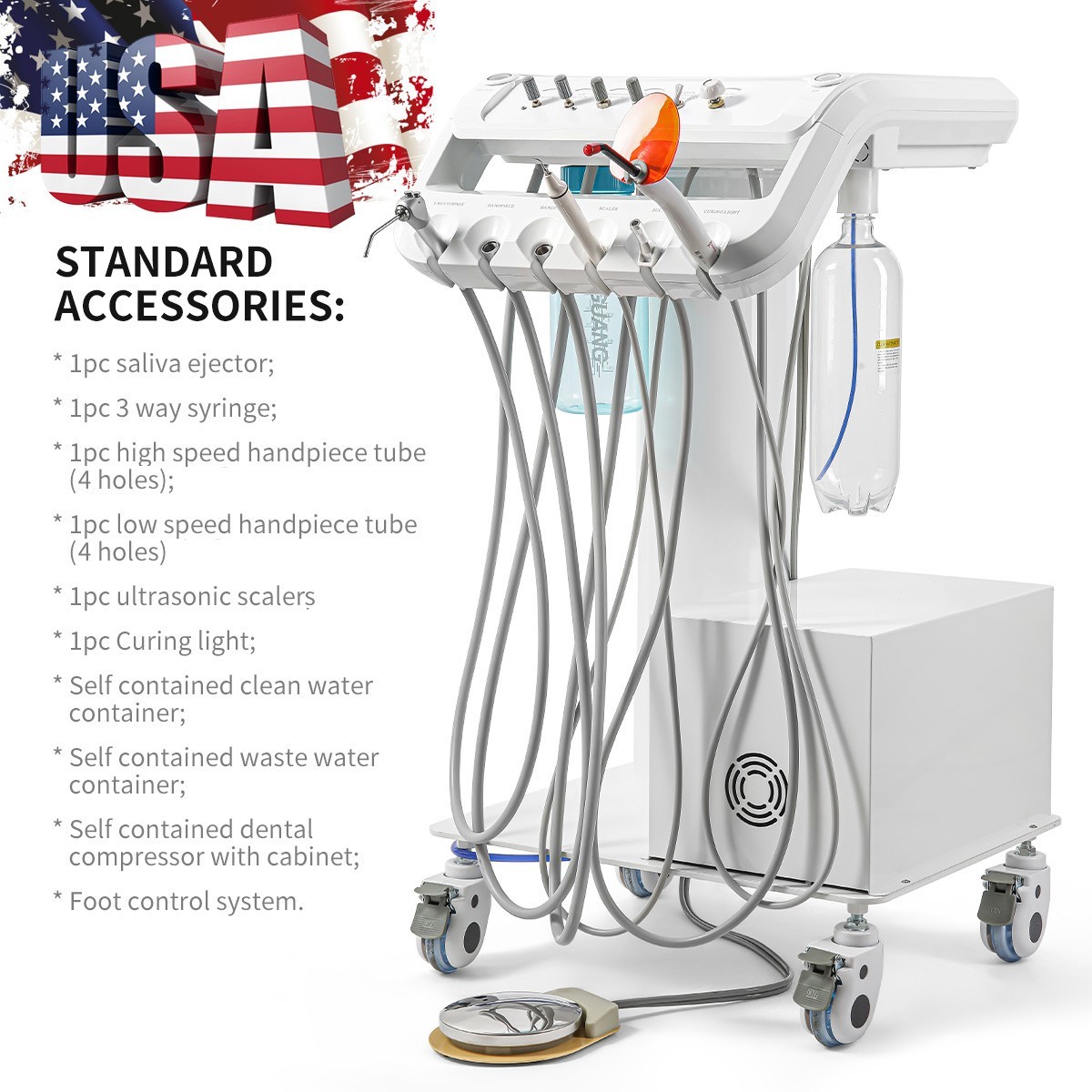 US Woodpecker Dental UDS-P Ultrasonic Piezo Scaler Handpiece Scaling+Perio+Endo