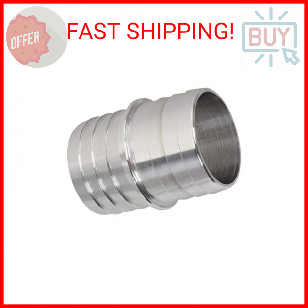 ICT Billet 1-1/2″ to 1-1/2″ Inch Hose Barb Splice Coupler Repair Mend Fitting Ad