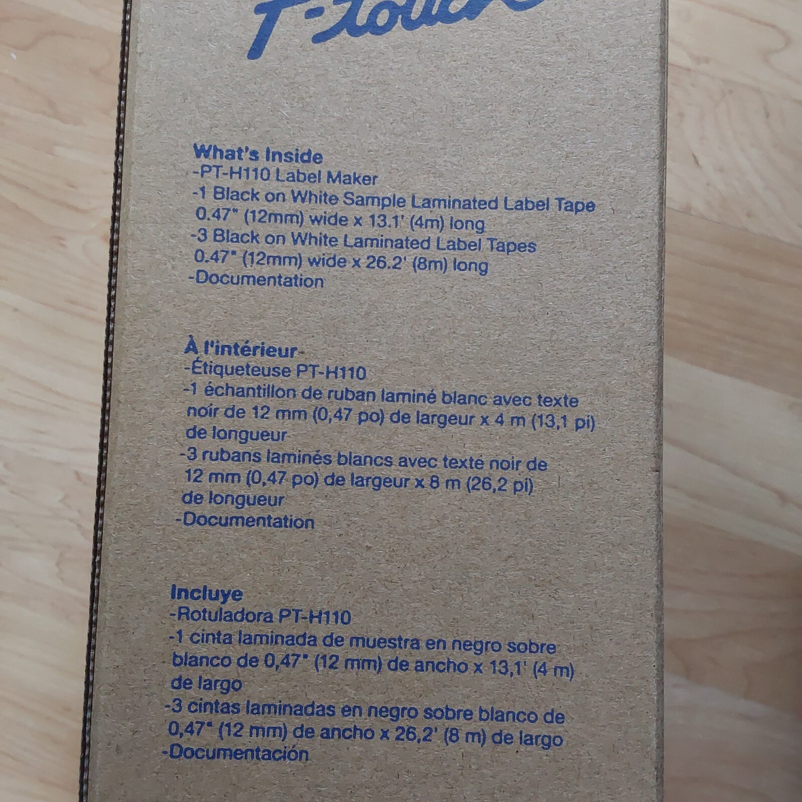 Brother P-Touch PT-H110BP Portable Label Maker 3 Label Tapes 1 sample tape READ