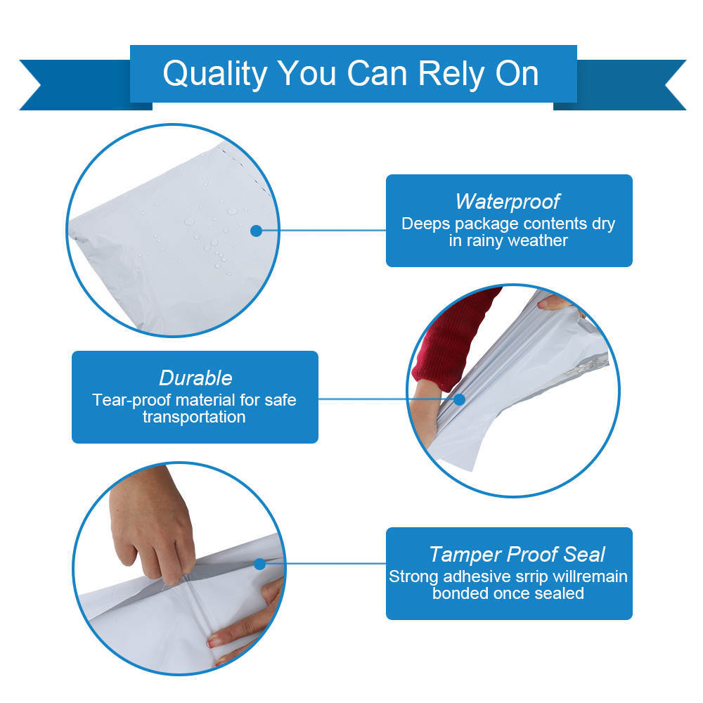 Poly Mailer Shipping Bags Envelopes Self Sealing Plastic Mailing Bags 2.5 MIL