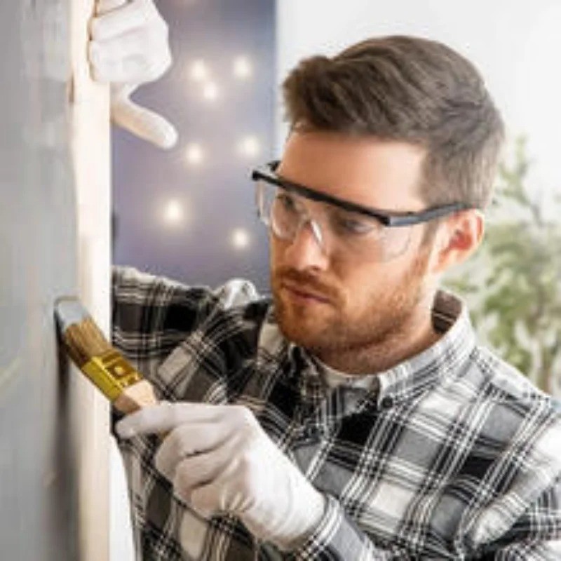 Safety Goggles Over Glasses Lab Work Eye Protective Eyewear Clear Lens Splash 2p