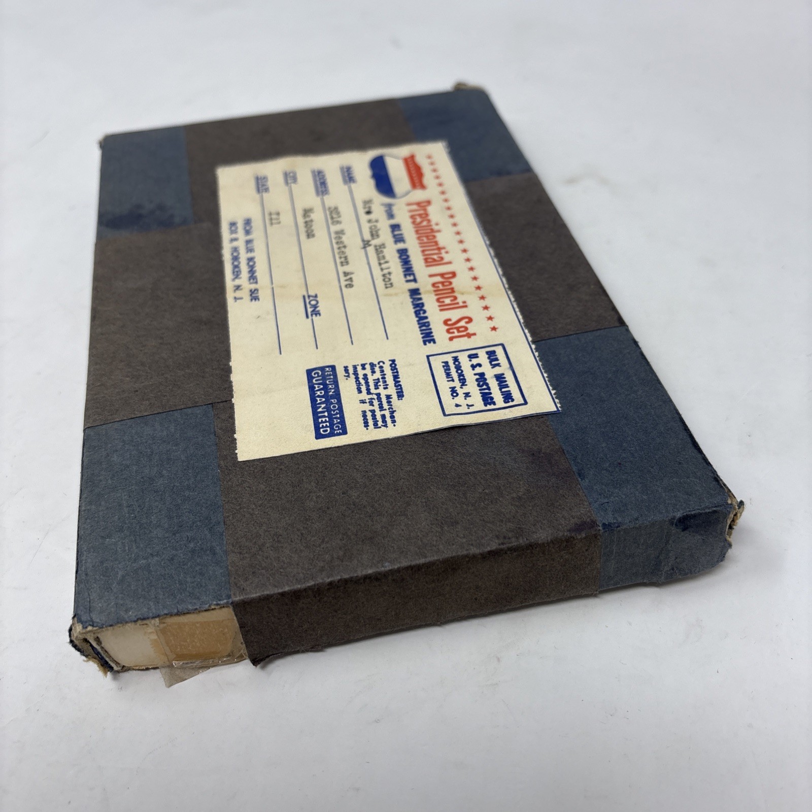 Blue Bonnet Set of 34 US United States PRESIDENTS PENCILS Advertisement Promo