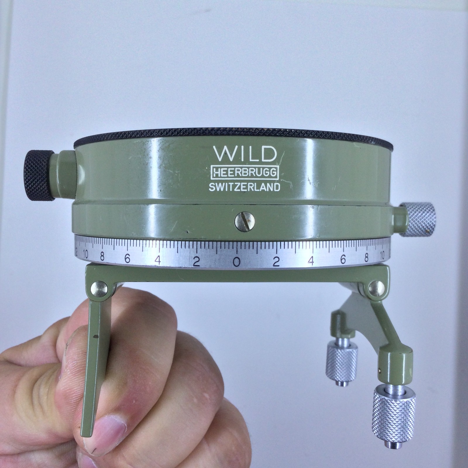 Rare Wild Heerbrugg Switzerland Circular Compass Green