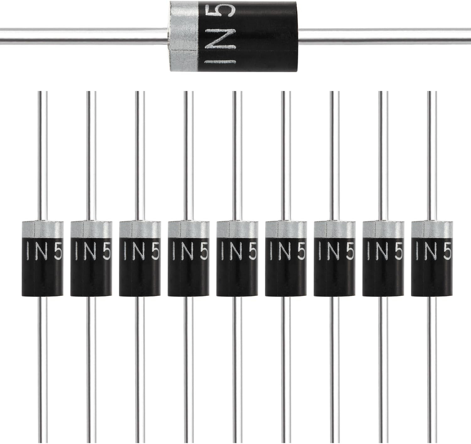 50Pcs 1N5408 Rectifier Diode 3A 1000V DO-201AD 5408 IN5408 Axial 3 Amp