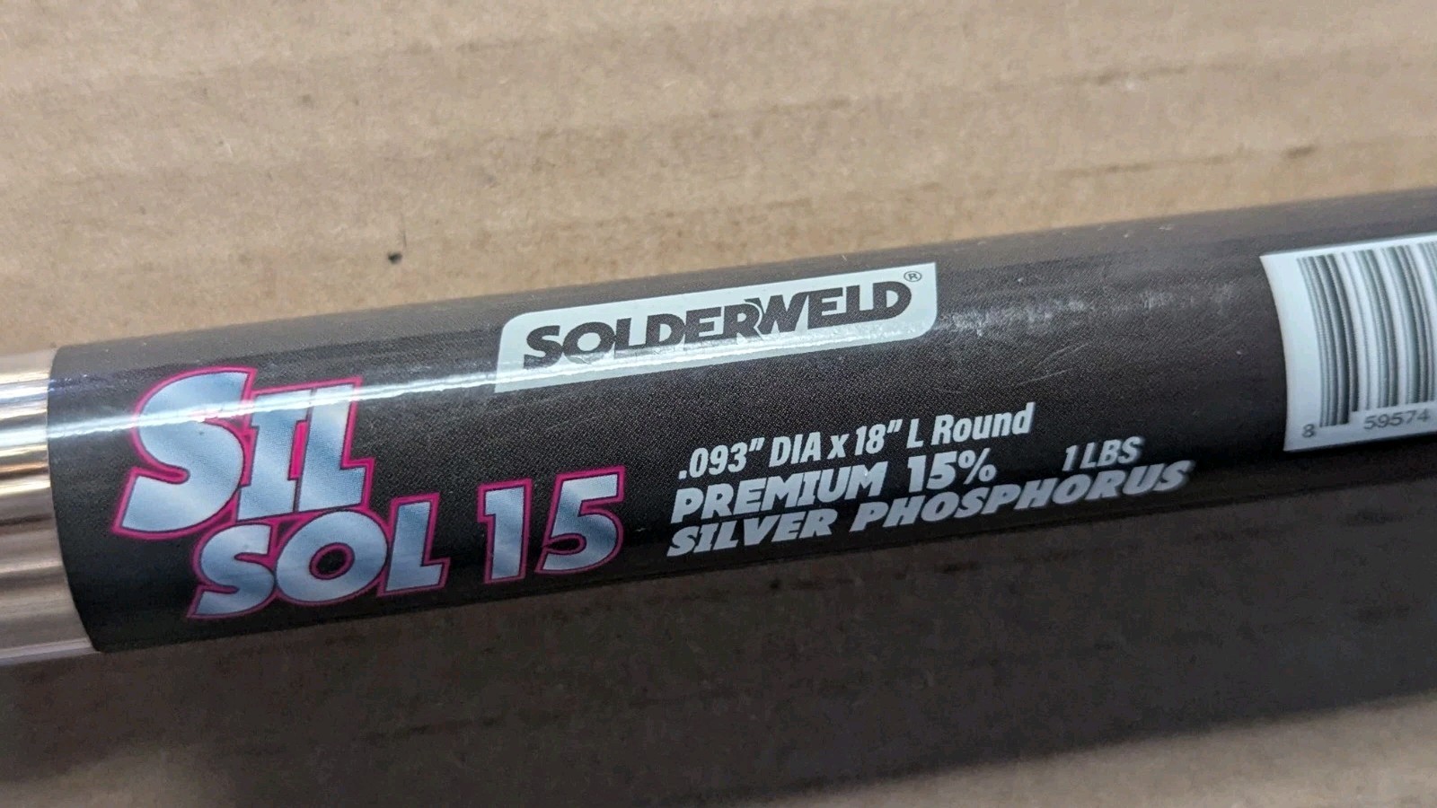 1LB SolderWELD 15% Ag Silver Sil-Sol Copper Brazing Rods 18″ SW-SS1524K HVAC USA