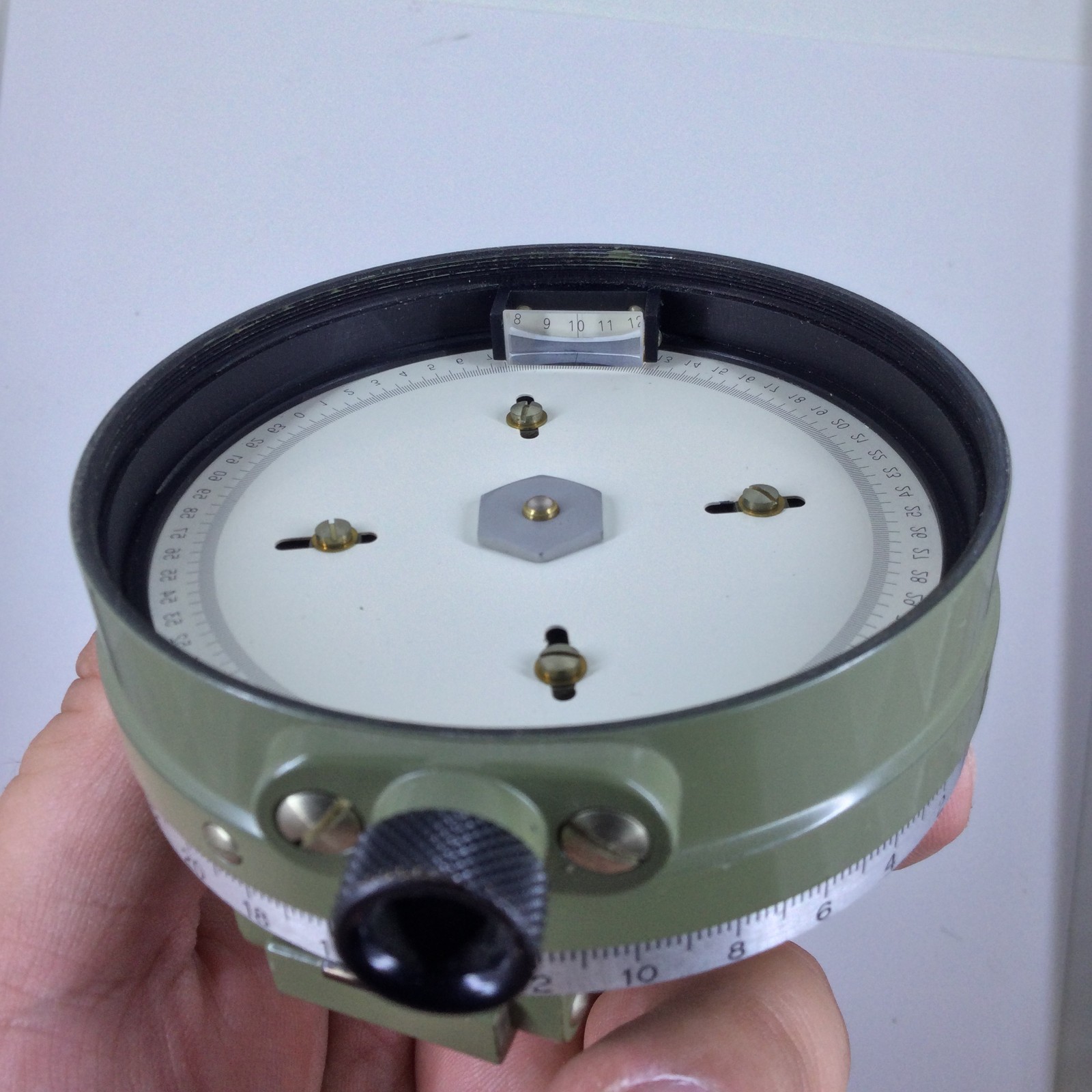 Rare Wild Heerbrugg Switzerland Circular Compass Green