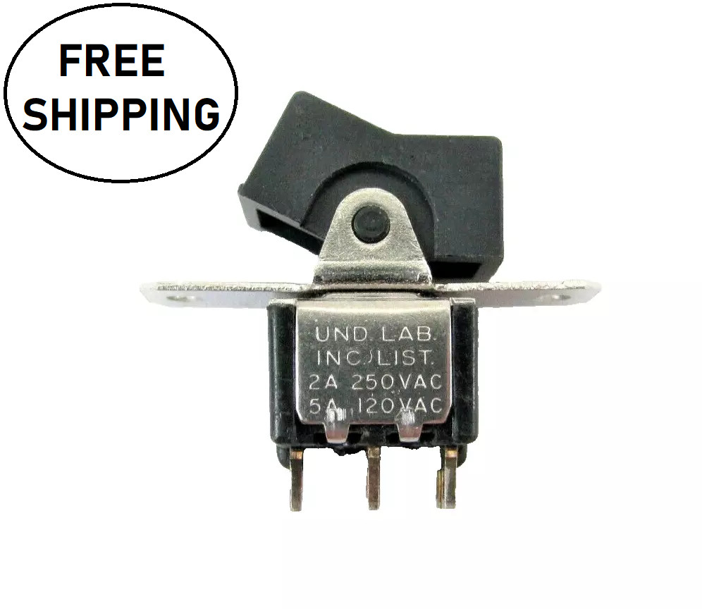 (2x) DPDT ON-NONE-ON 5A 120VAC / 28VDC – 2A 250VAC Rocker Switch – Solder