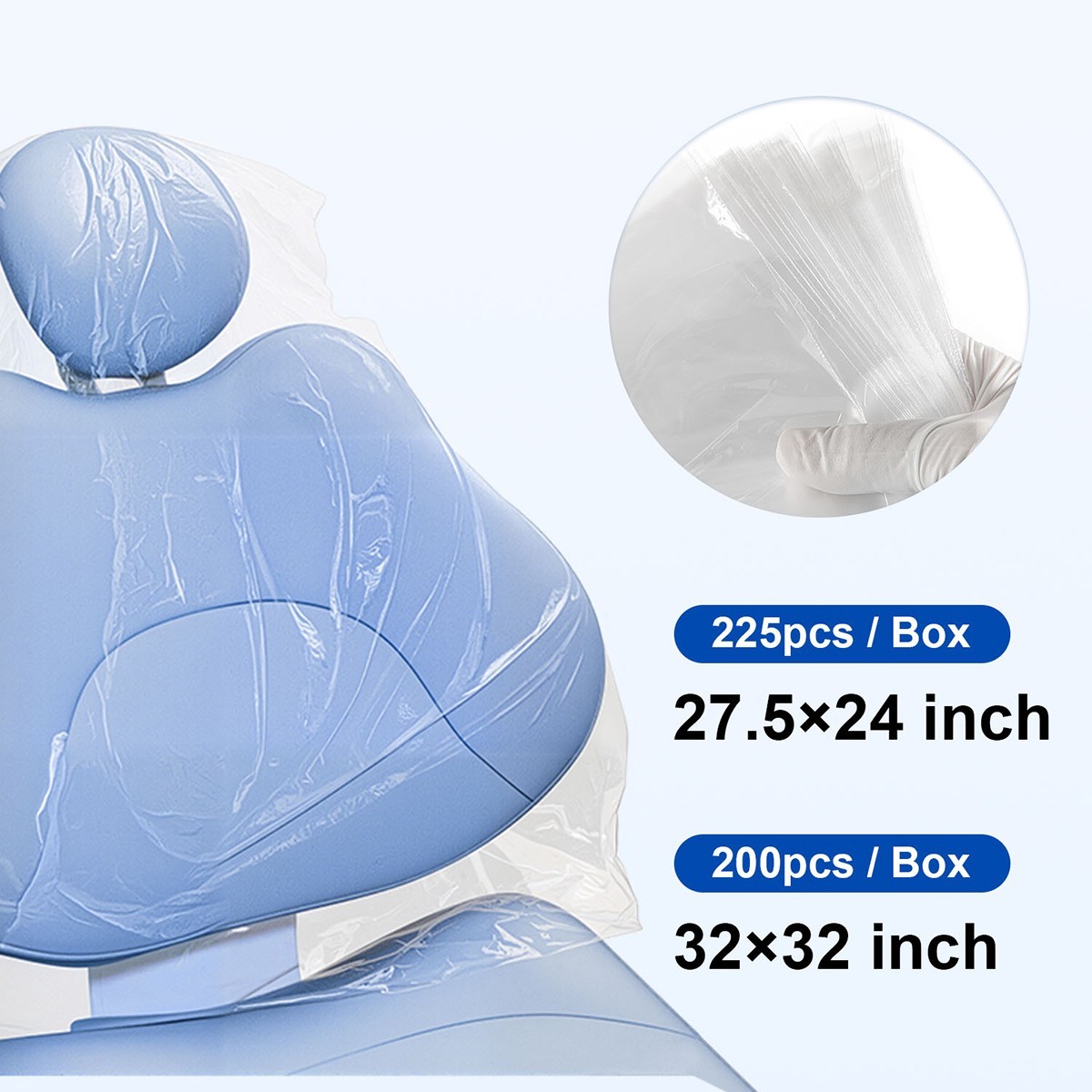 Dental Unit Chair Sleeves Cover Full&Half Disposable Protective Soft Durable