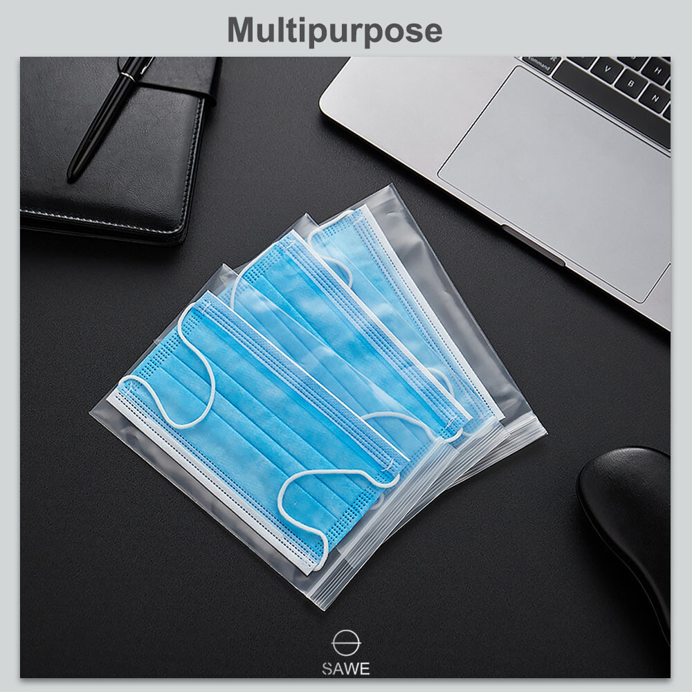 SAWE Plastic Reclosable Zip Lock HEAVY-DUTY 4 Mil Resealable Zipper Seal Bags