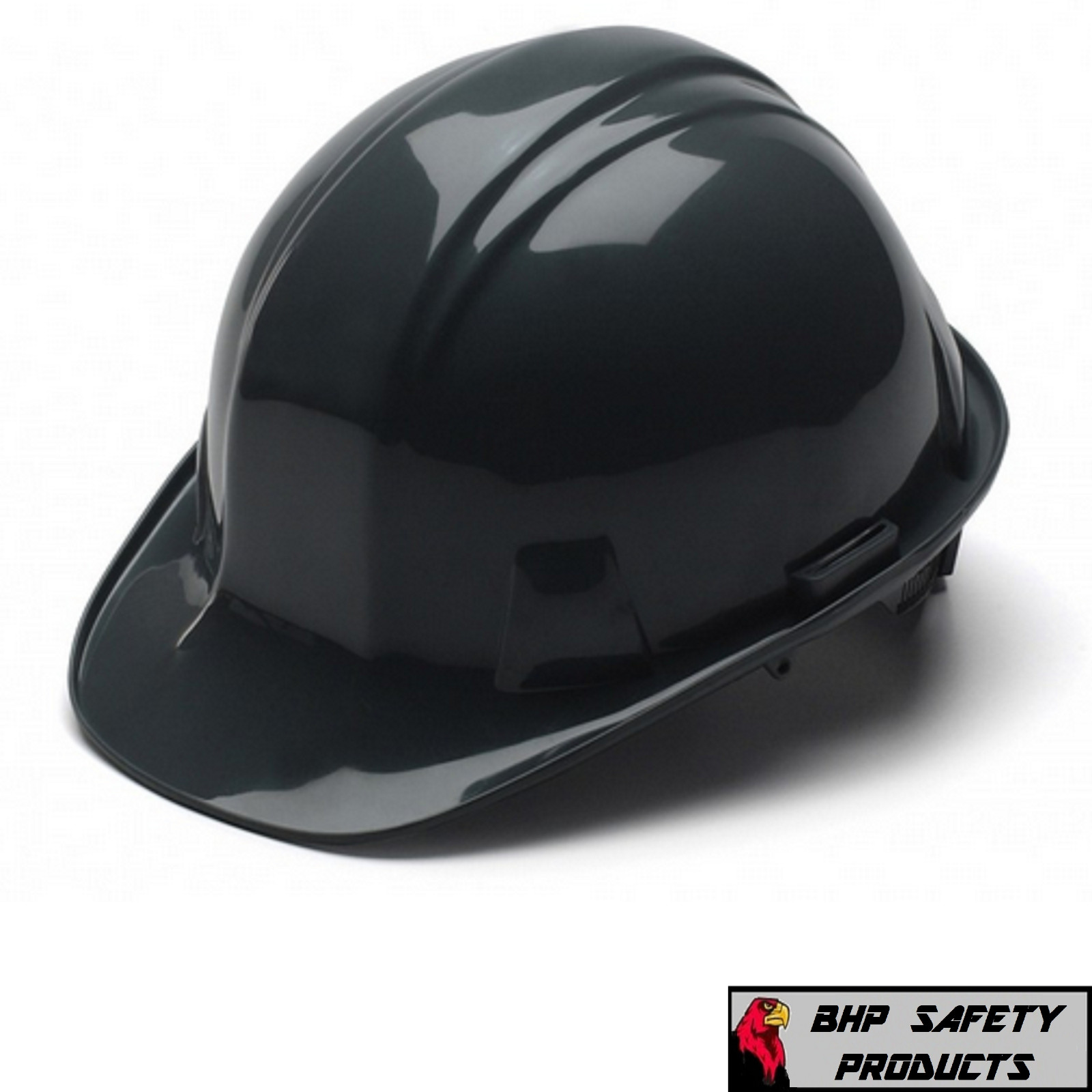 PYRAMEX BLACK CAP STYLE HARD HAT & SMOKE GRAY ZTEK SAFETY GLASSES HP14111 S2520S