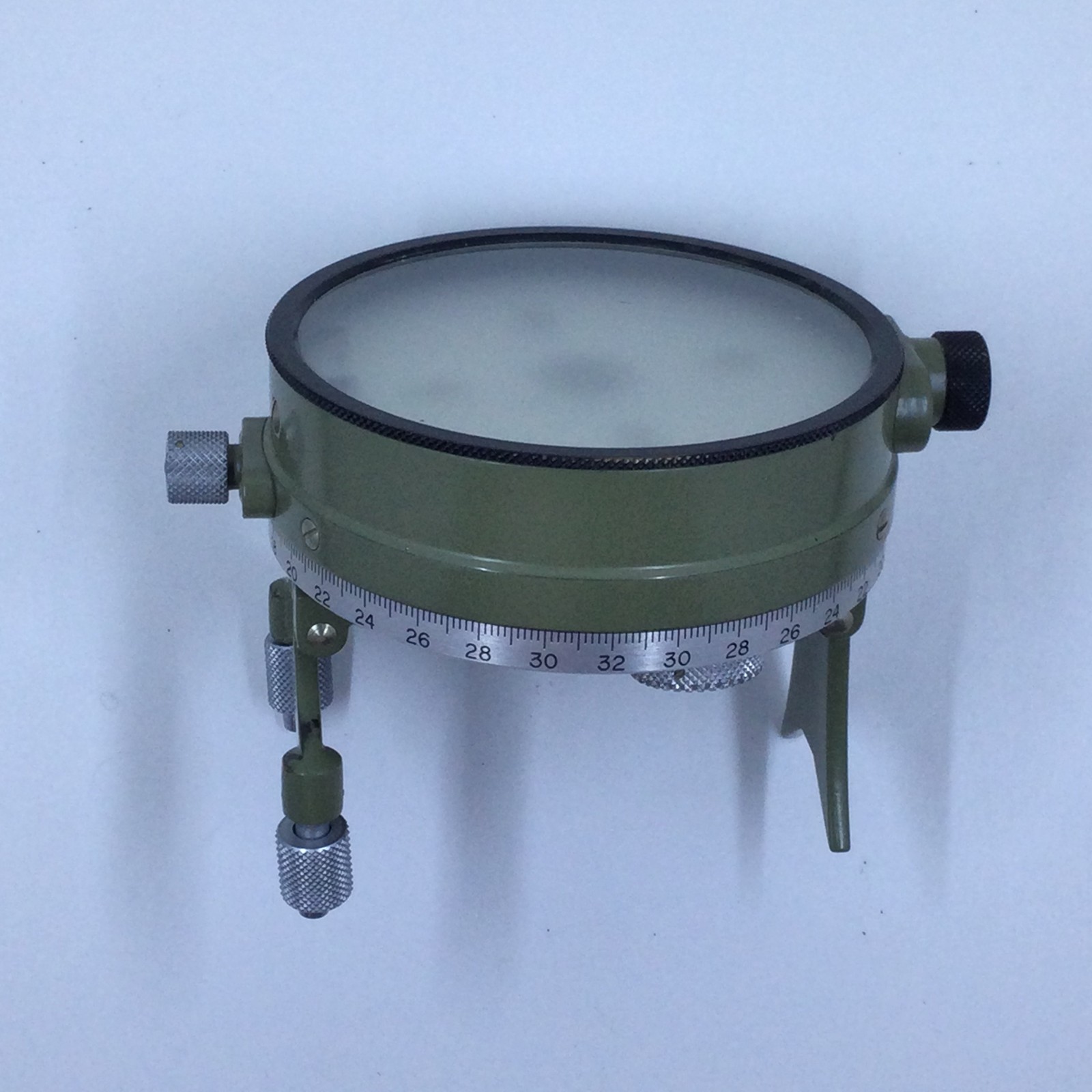 Rare Wild Heerbrugg Switzerland Circular Compass Green