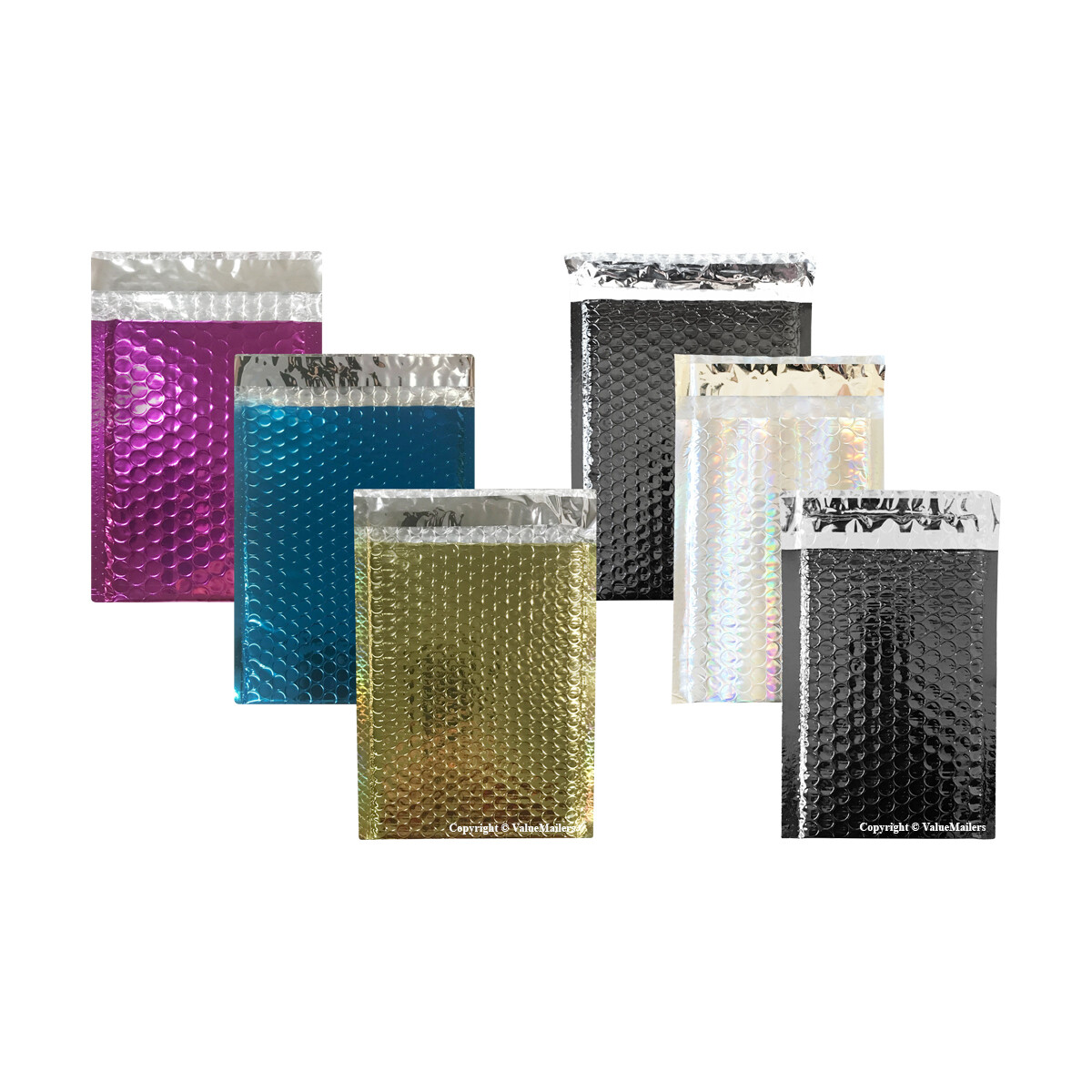 #0 6×10, 6.5×10 Colors Poly Bubble Mailers Padded Envelopes Shipping Bags X-Wide