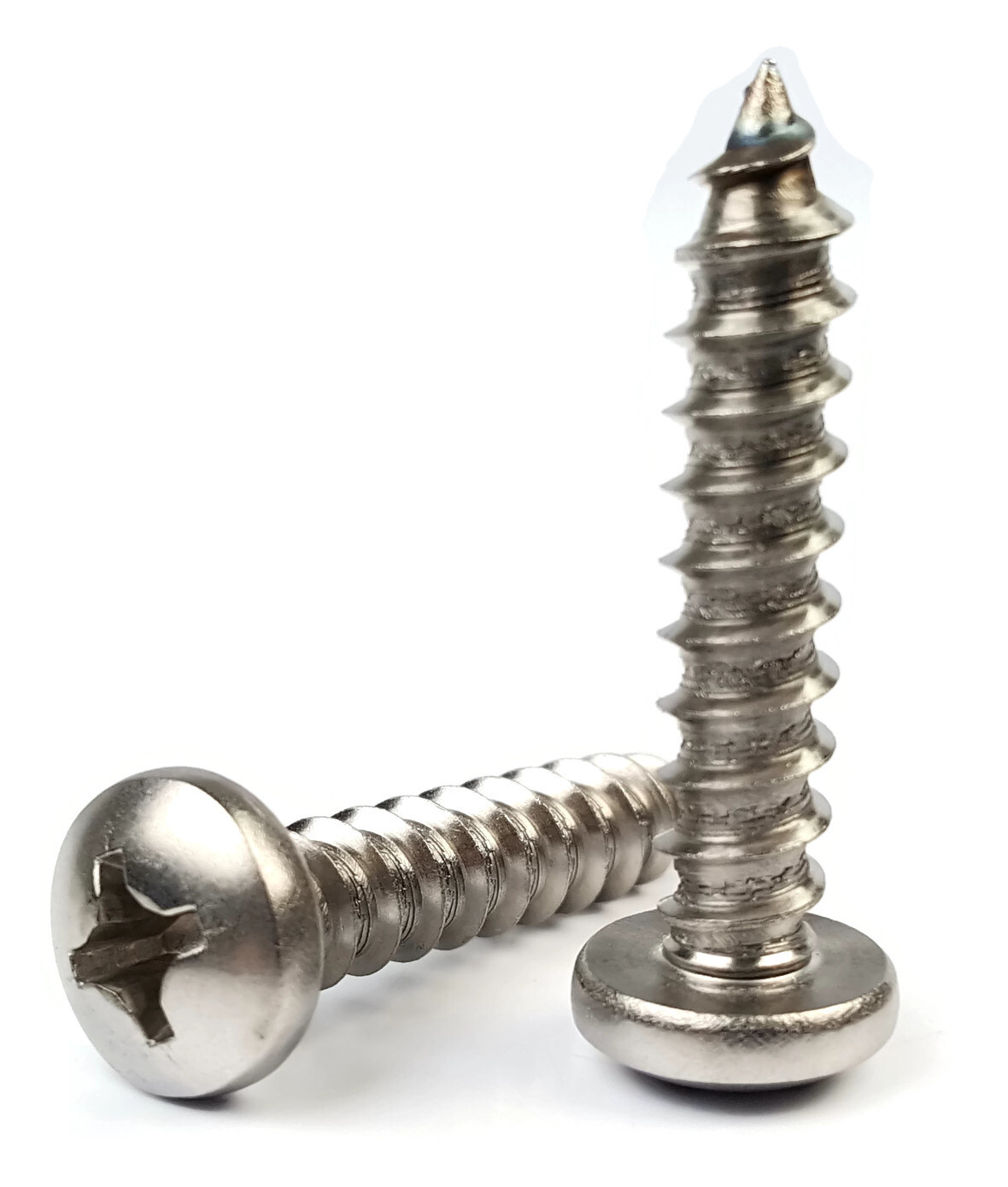 #10 Sheet Metal Screws – 316 Stainless Steel Phillips Pan Head – Select Length