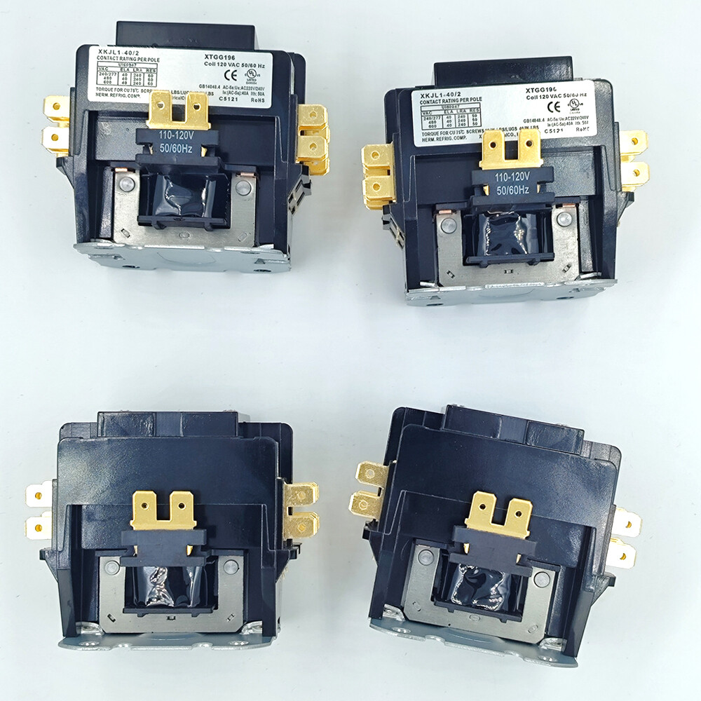 8PCS 2 Pole Magnetic Contactor 40 Amp 120VAC Coil XKJL1-40/2 US