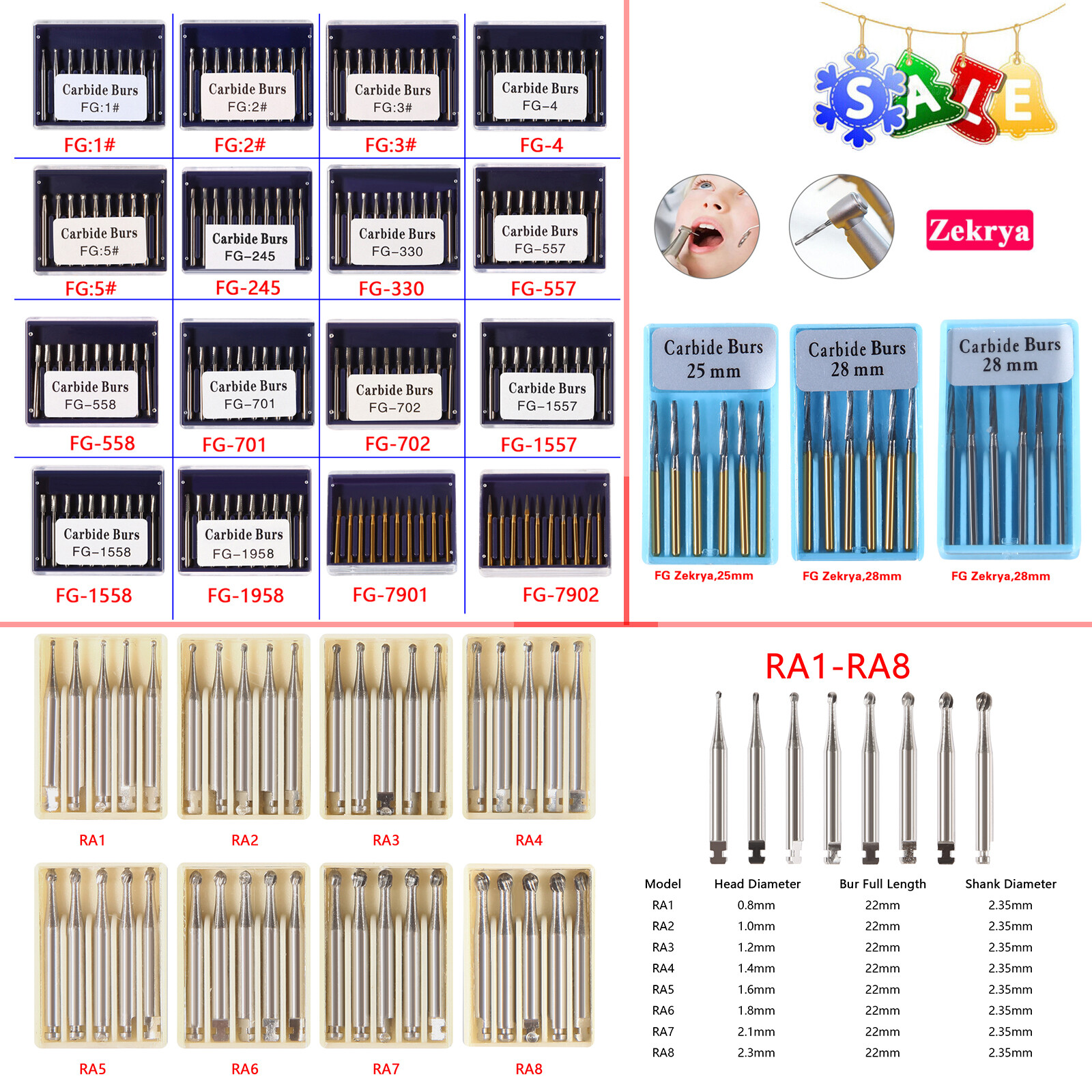 Dental Surgical/ Tungsten Carbide Burs Endo Bur For High Low Speed Handpiece VIP